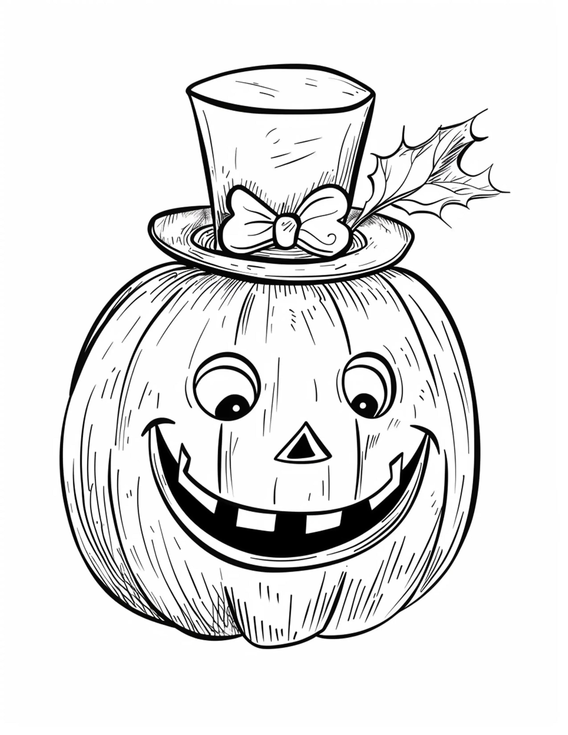 120 Halloween Pumpkin Coloring Pages-Robs Books