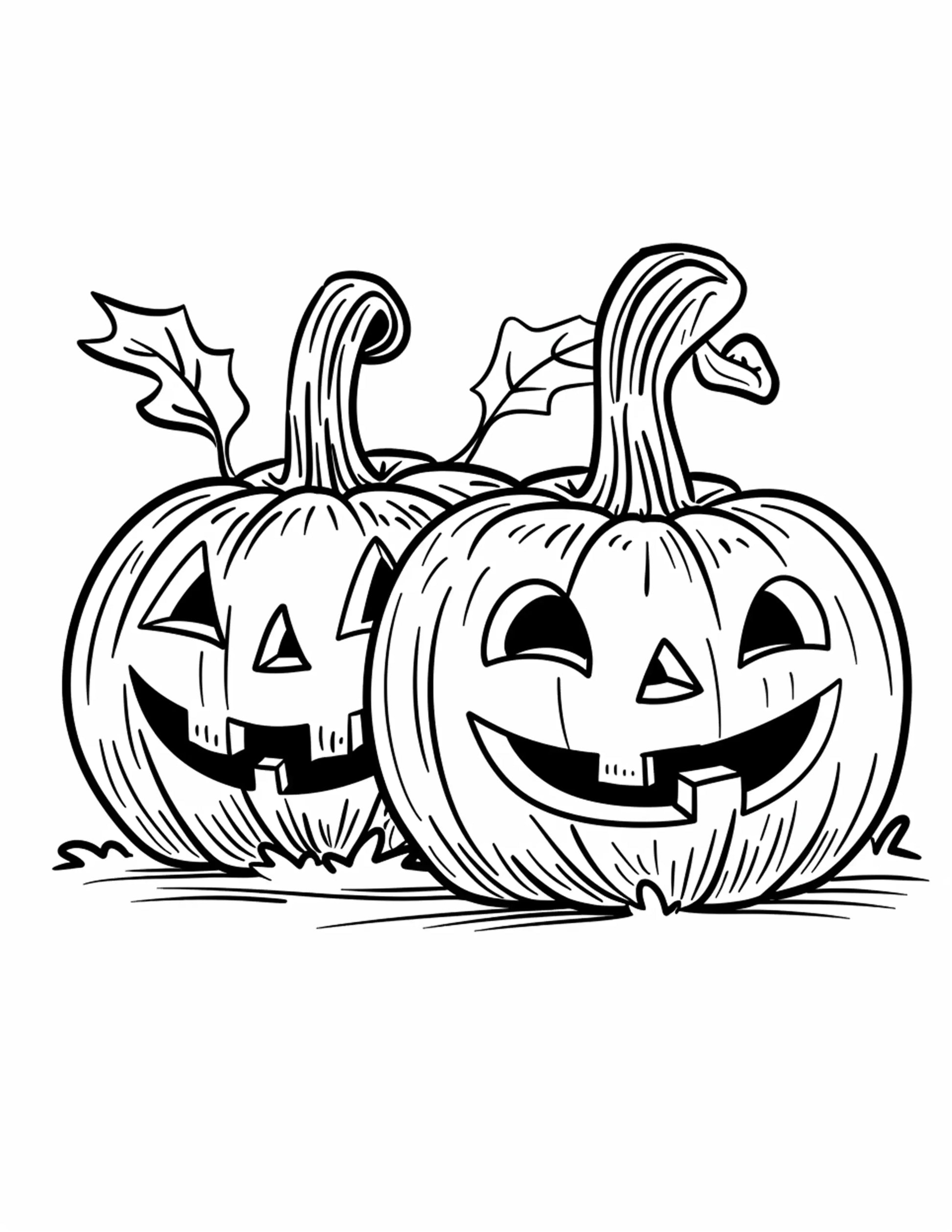 120 Halloween Pumpkin Coloring Pages-Robs Books