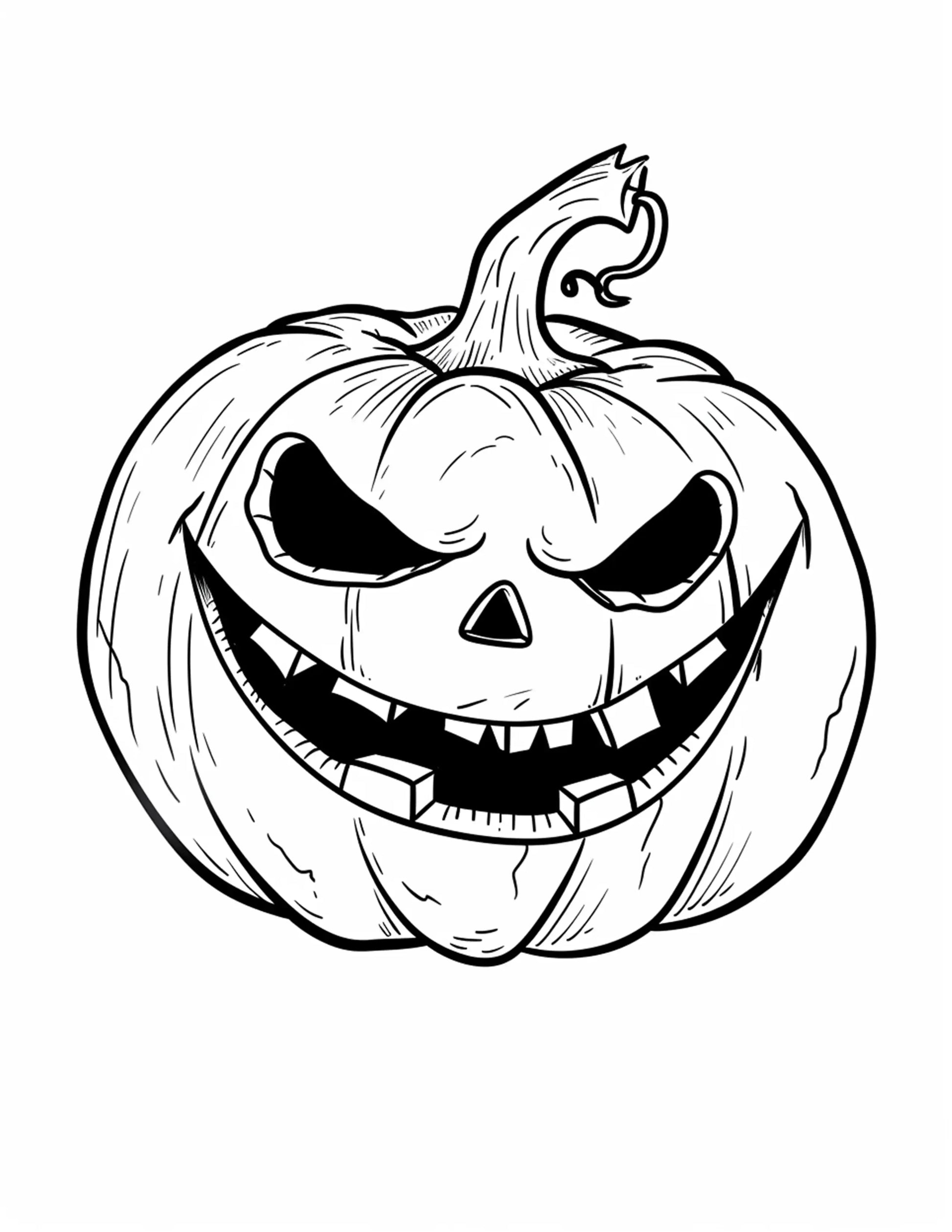 120 Halloween Pumpkin Coloring Pages-Robs Books