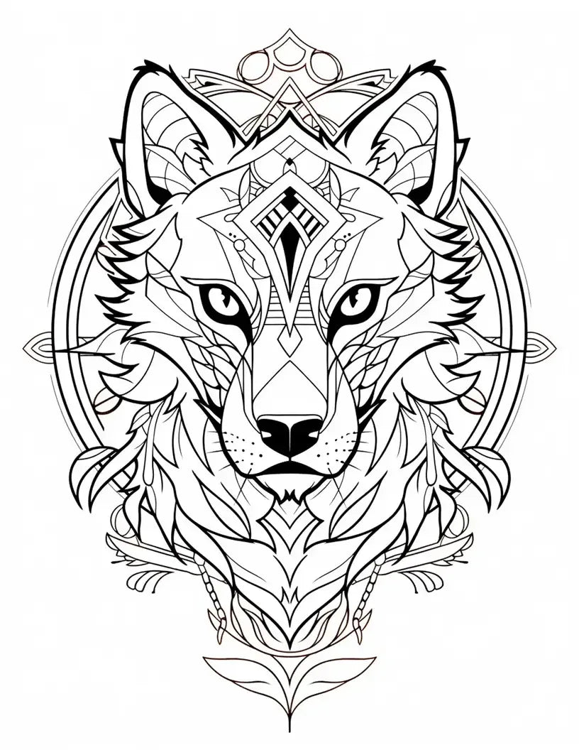 100 Animals Stained Glass Coloring Pages-Robs Books