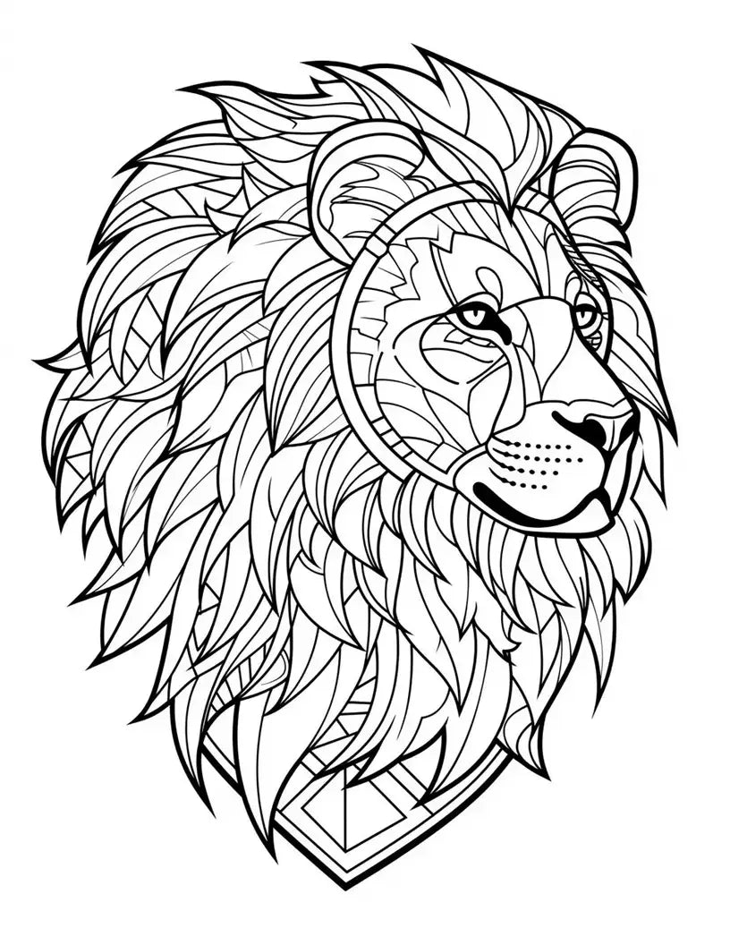 100 Animals Stained Glass Coloring Pages-Robs Books