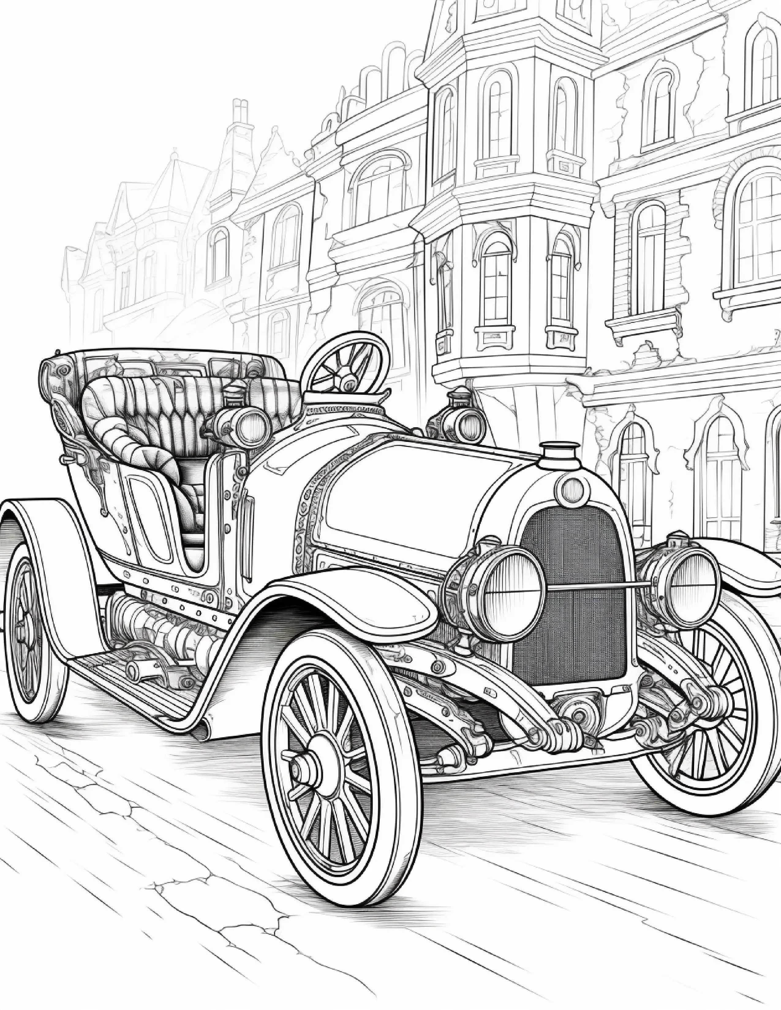 100 Steampunk Car Coloring Pages - Robs Books