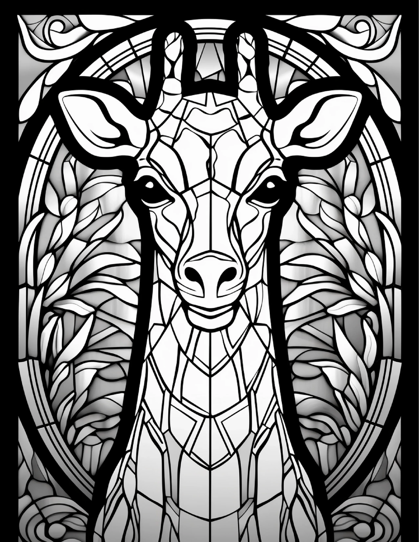 100-Animals Stained Glass Coloring 20-2-Robs Books