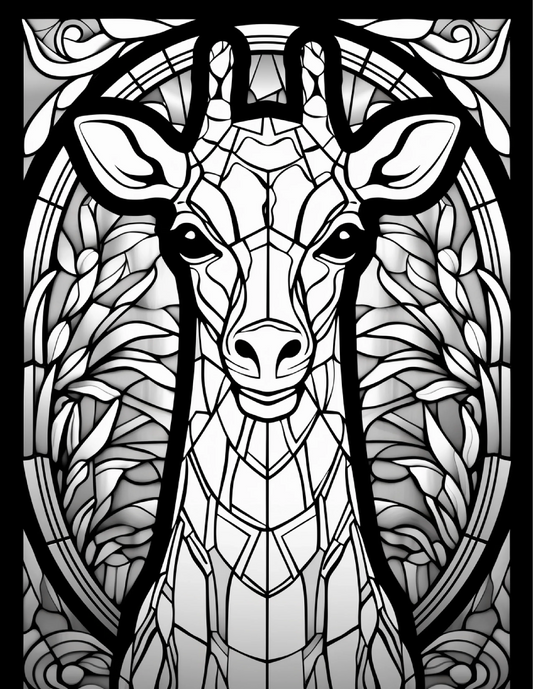 100-Animals Stained Glass Coloring 20-2-Robs Books