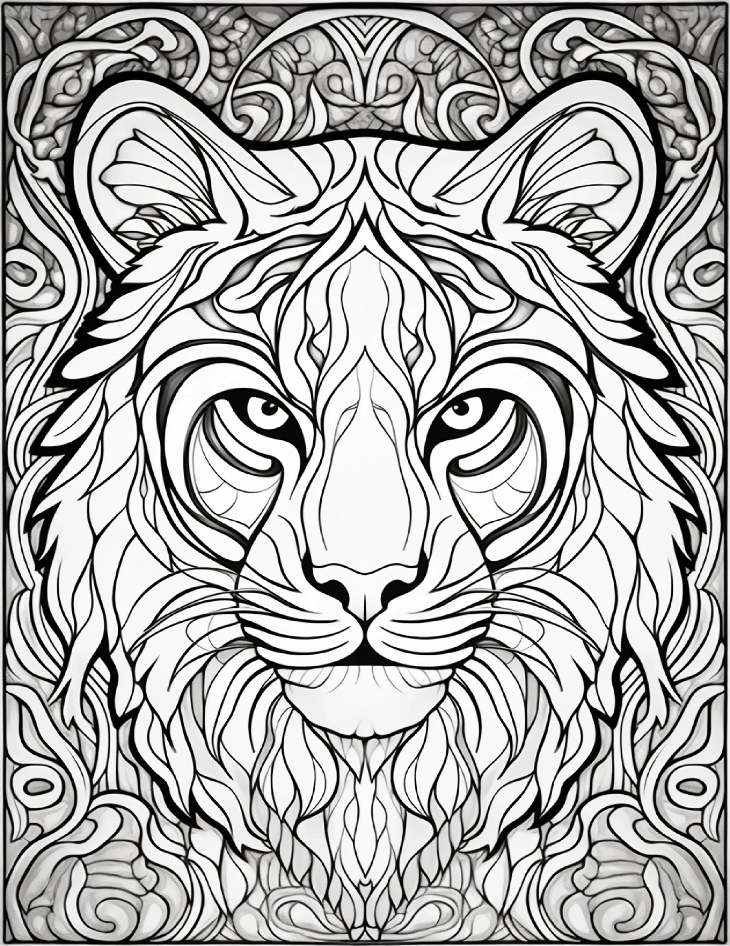 100-Animals Stained Glass Coloring 20-2-Robs Books