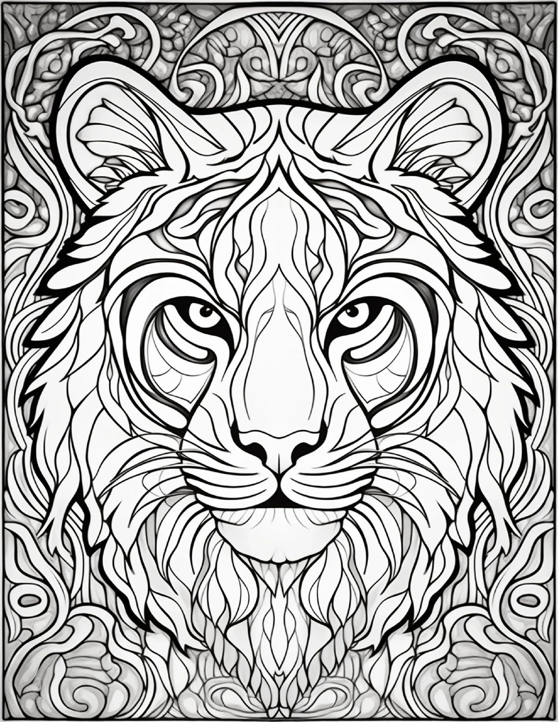 100-Animals Stained Glass Coloring 20-2-Robs Books