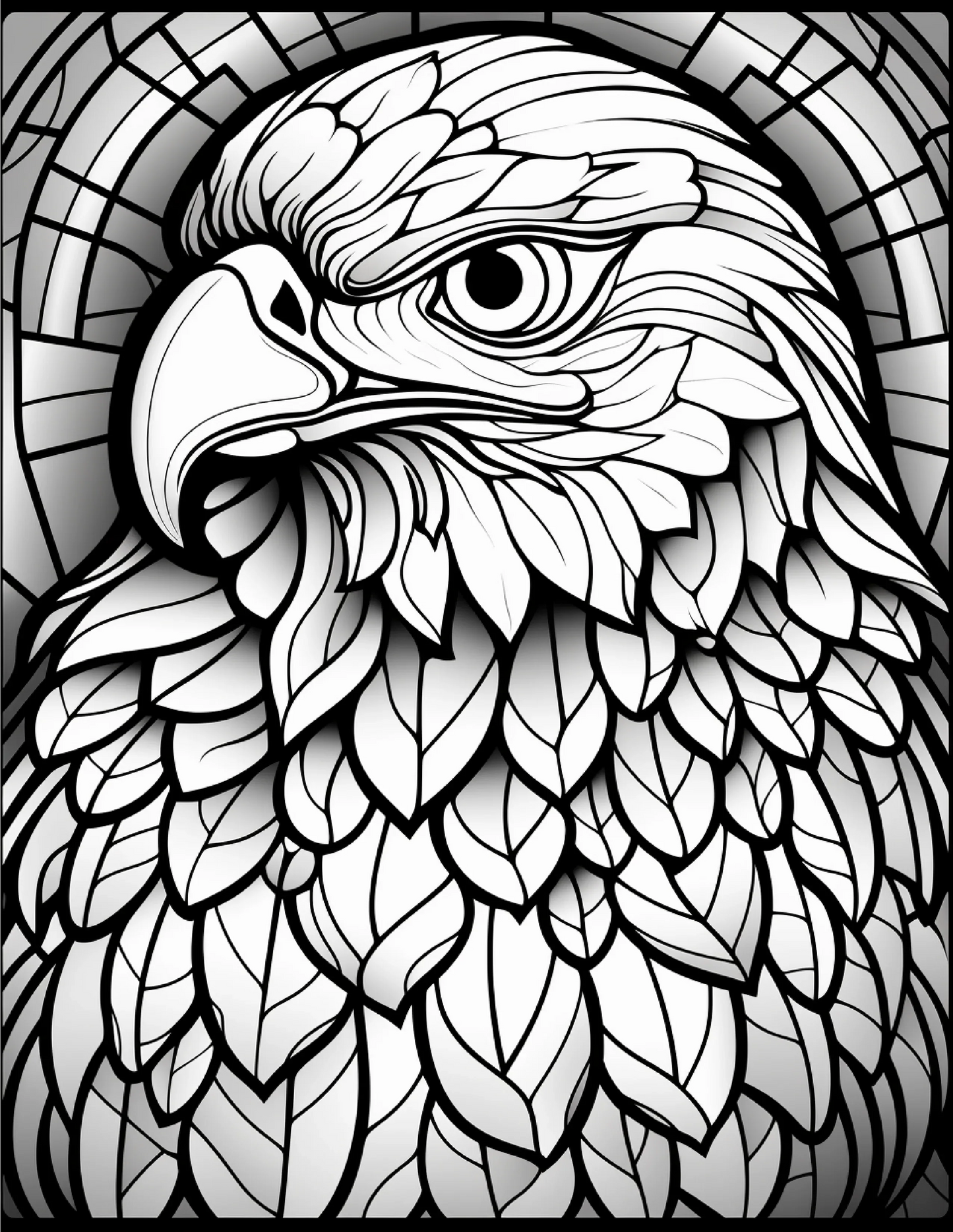 100-Animals Stained Glass Coloring 20-1-Robs Books