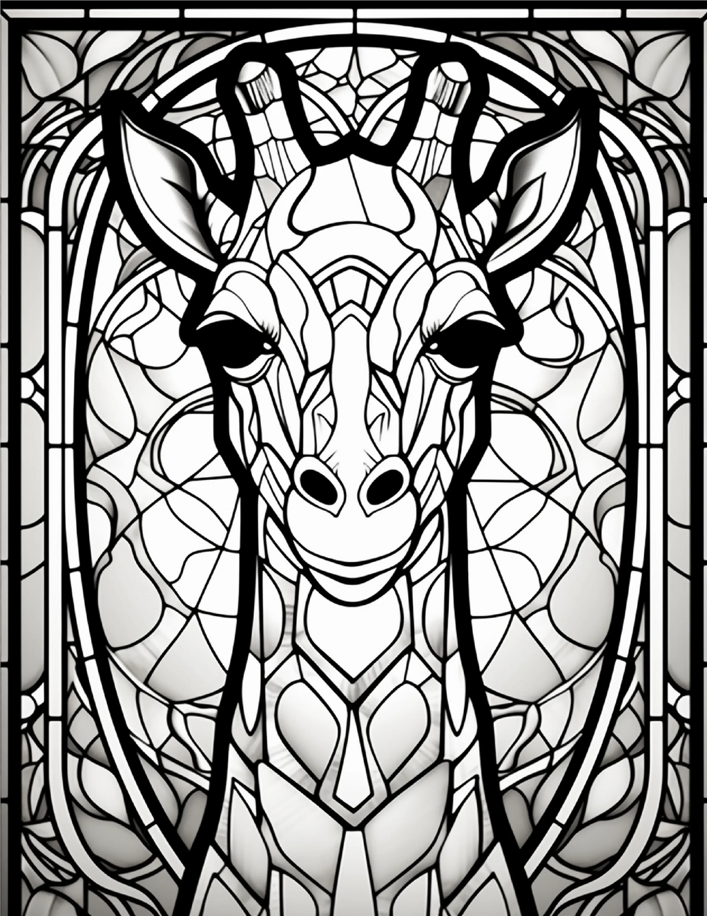 100-Animals Stained Glass Coloring 20-2 - Robs Books