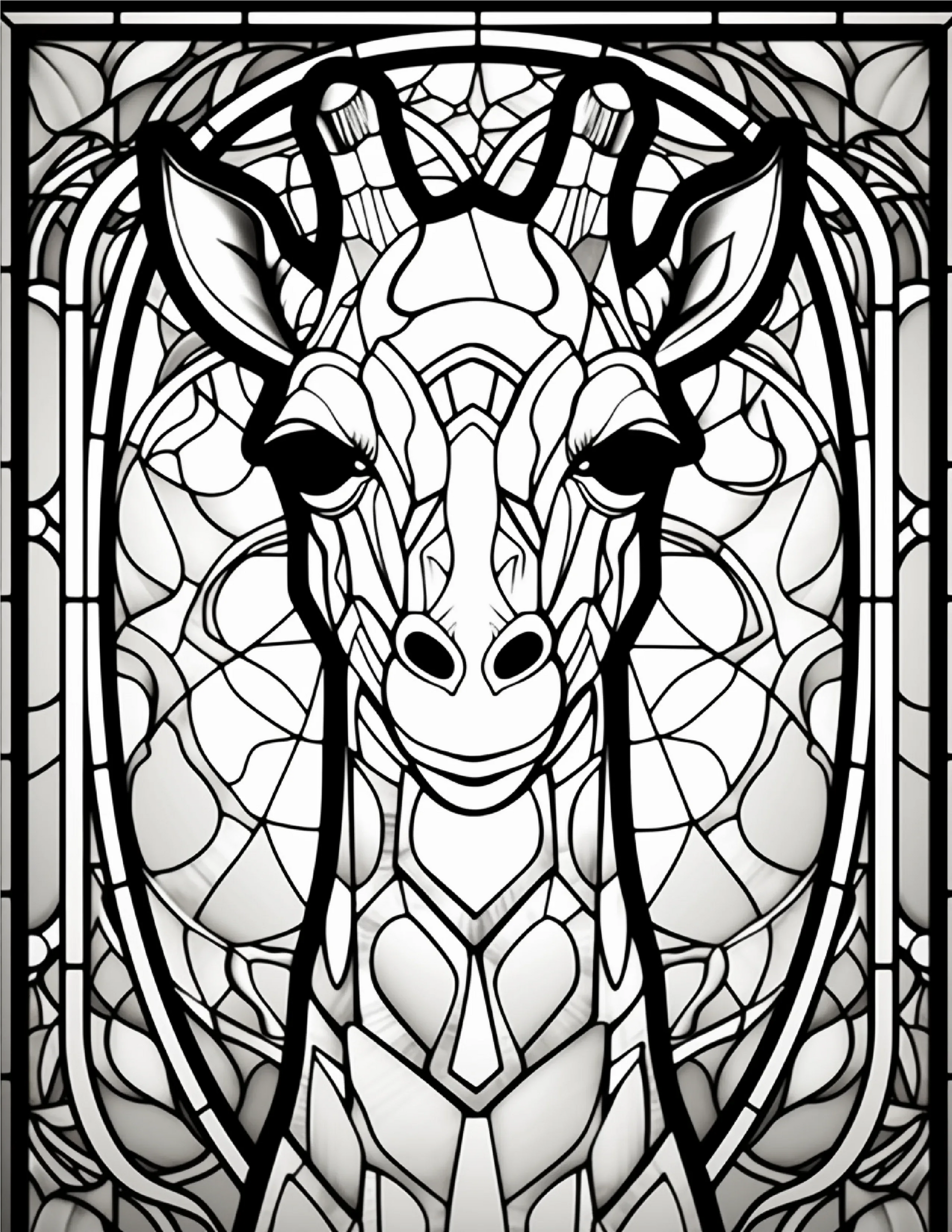 100-Animals Stained Glass Coloring 20-2-Robs Books