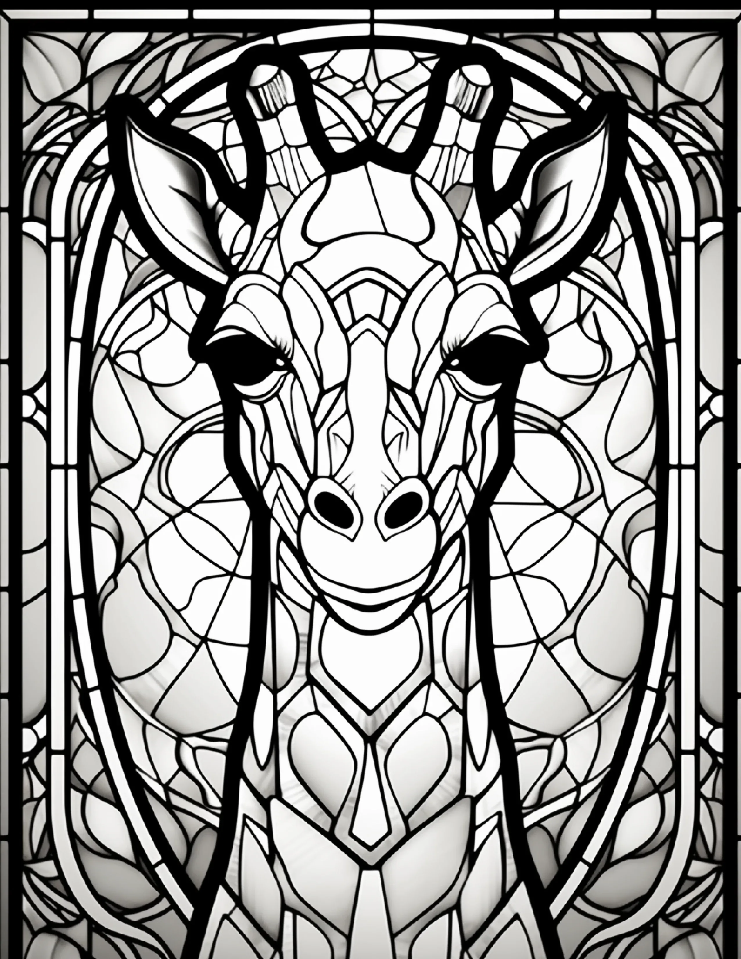 100-Animals Stained Glass Coloring 20-2 - Robs Books