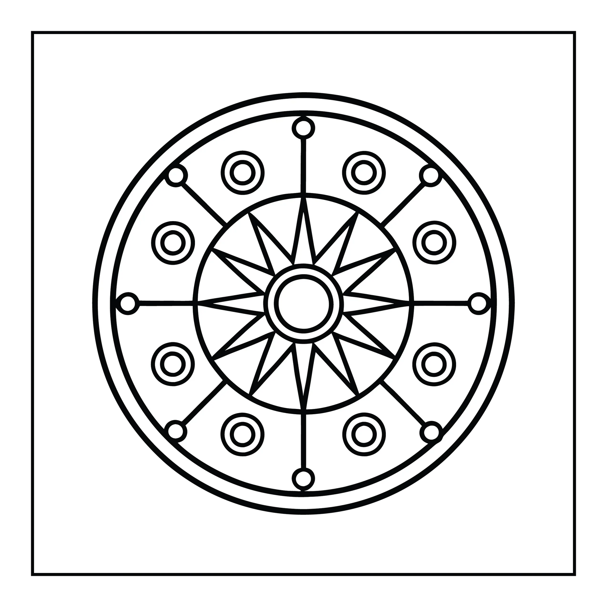 Mandala Bold and Easy Coloring Pages-Robs Books