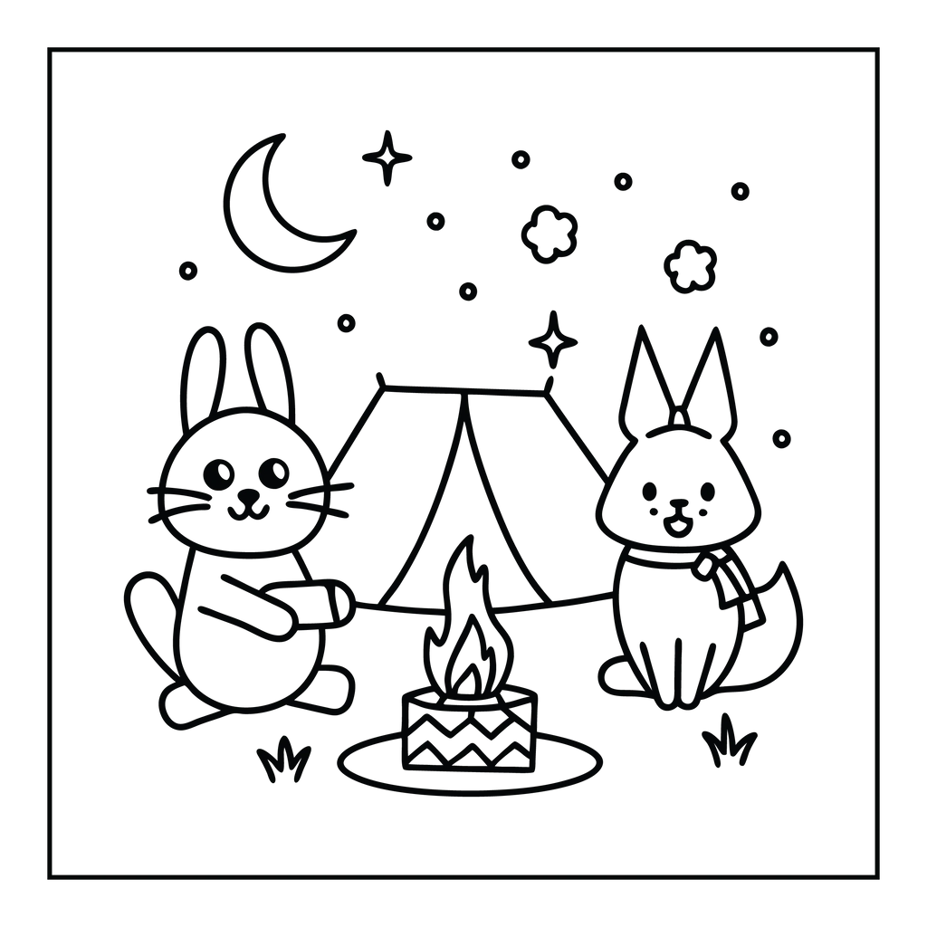 Fuzzy Hygge Cute and Cozy Coloring Book - Robs Books