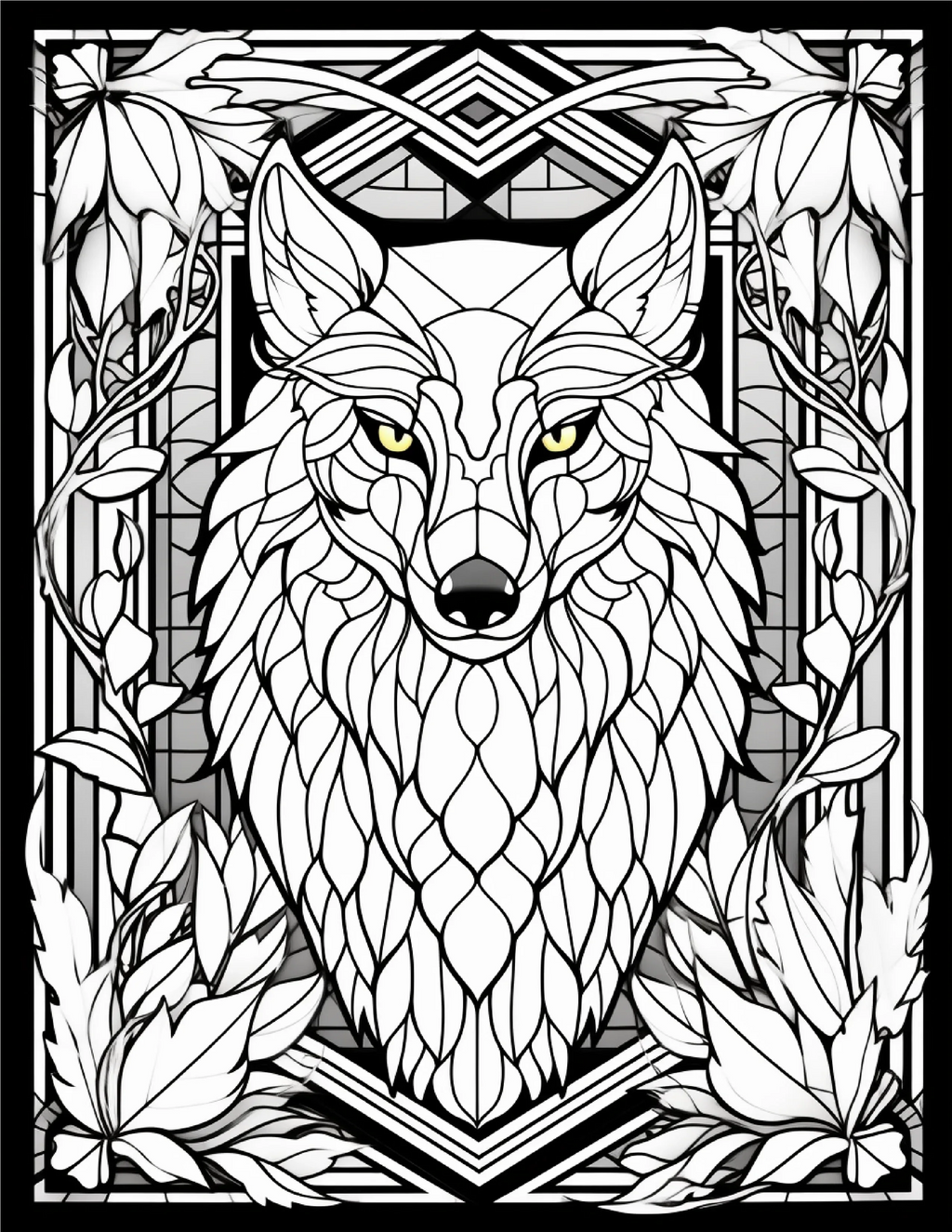 100-Animals Stained Glass Coloring 20-2 - Robs Books