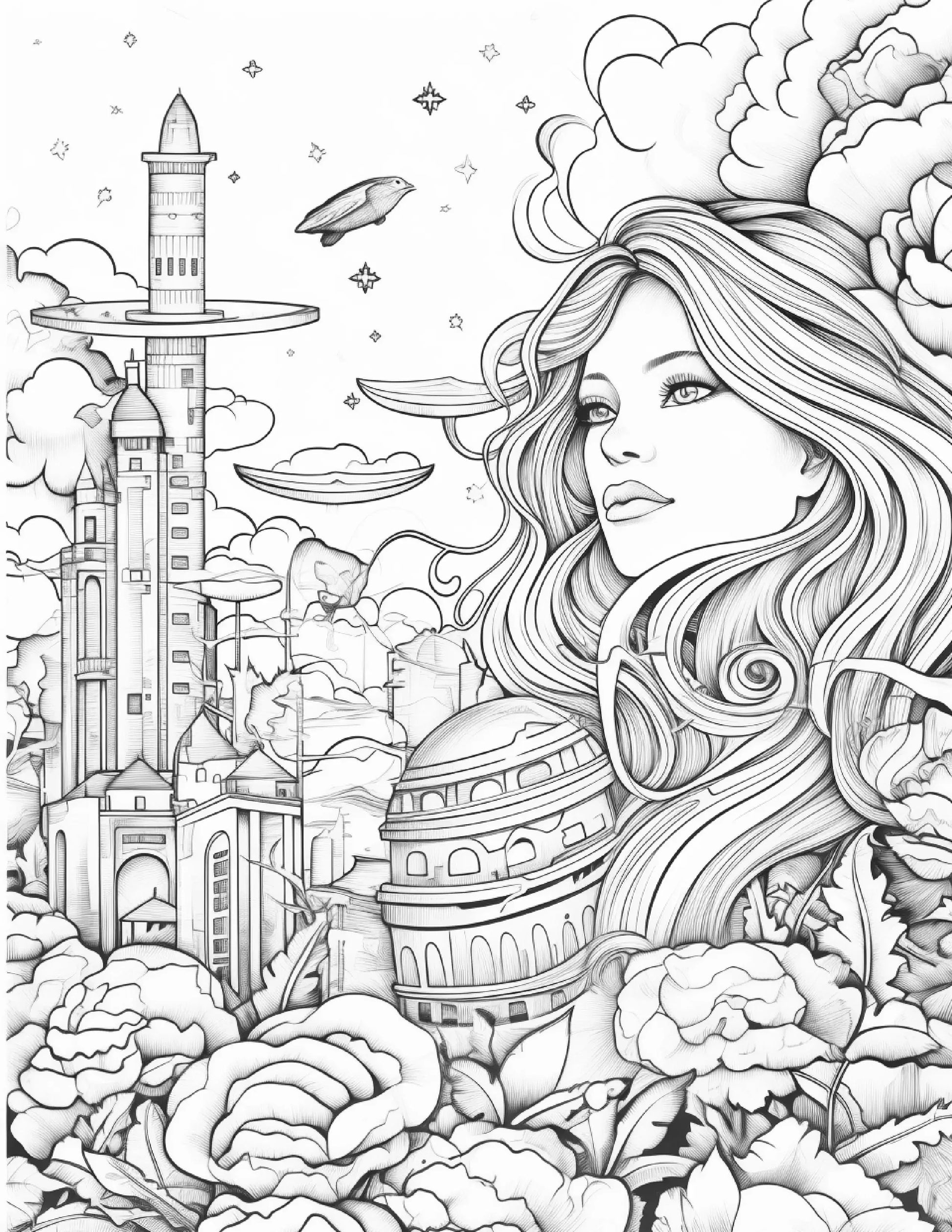 250 World of Wonders Coloring Pages-Robs Books