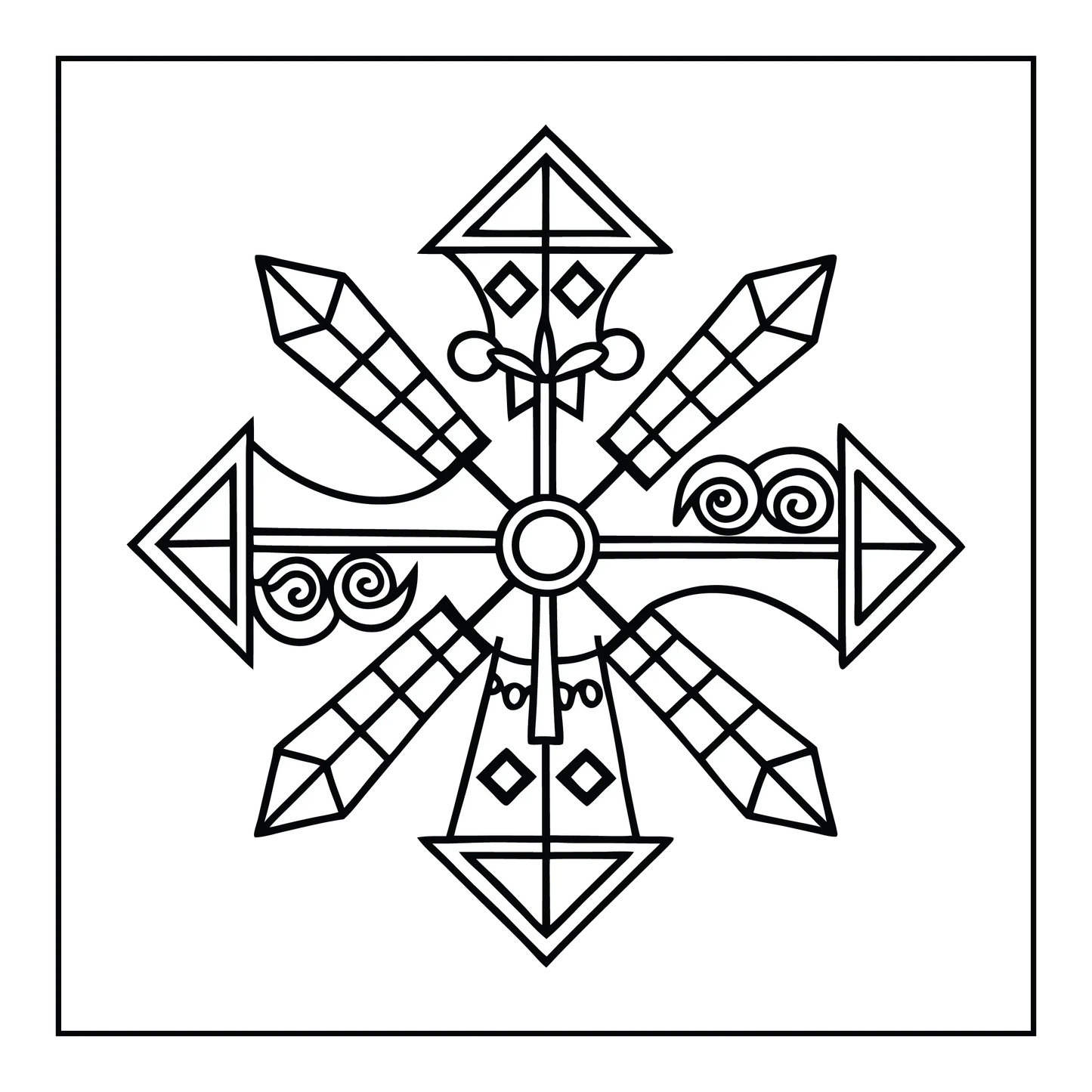 Mandala Bold and Easy Coloring Pages-Robs Books