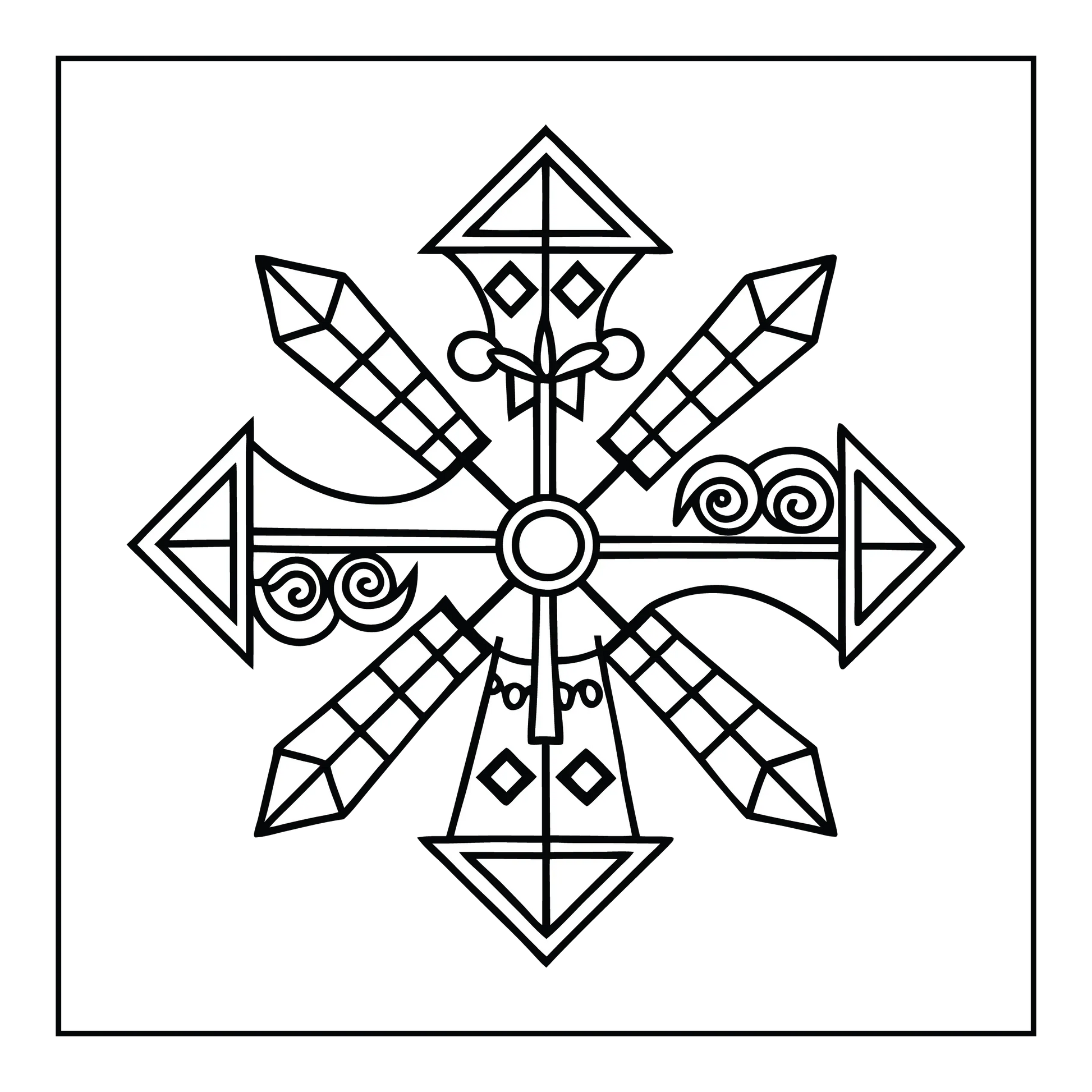 Mandala Bold and Easy Coloring Pages-Robs Books