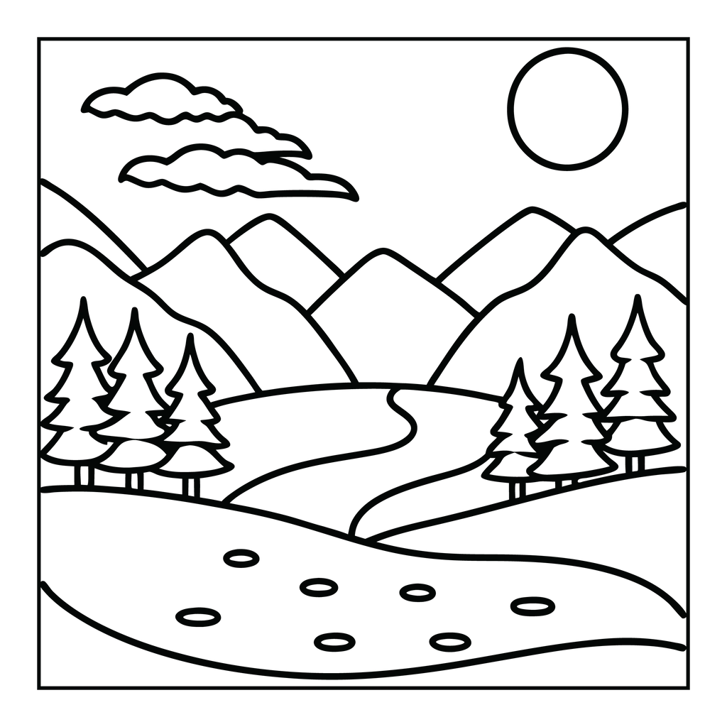 Minimal Art Bold and Easy Coloring Book - Robs Books