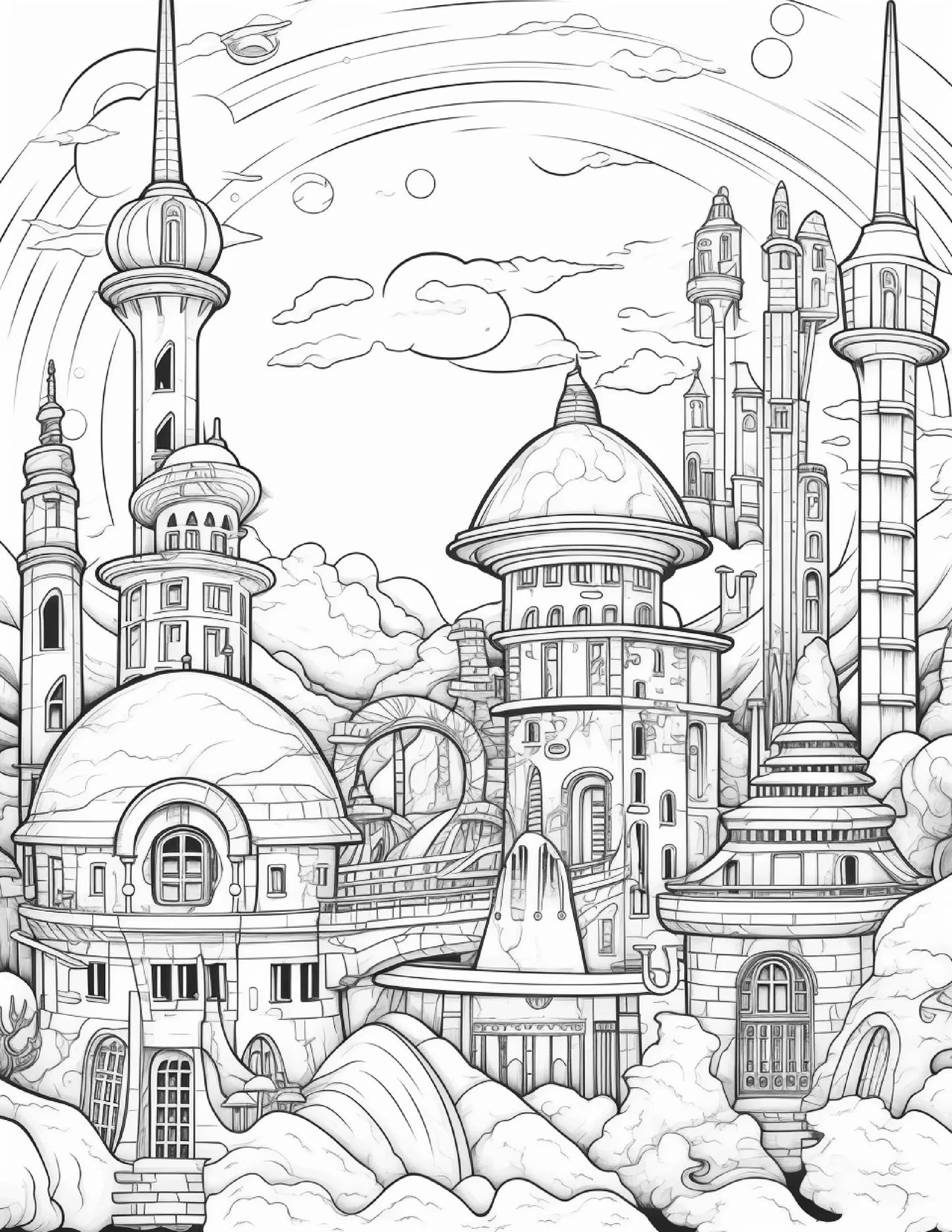 250 World of Wonders Coloring Pages-Robs Books