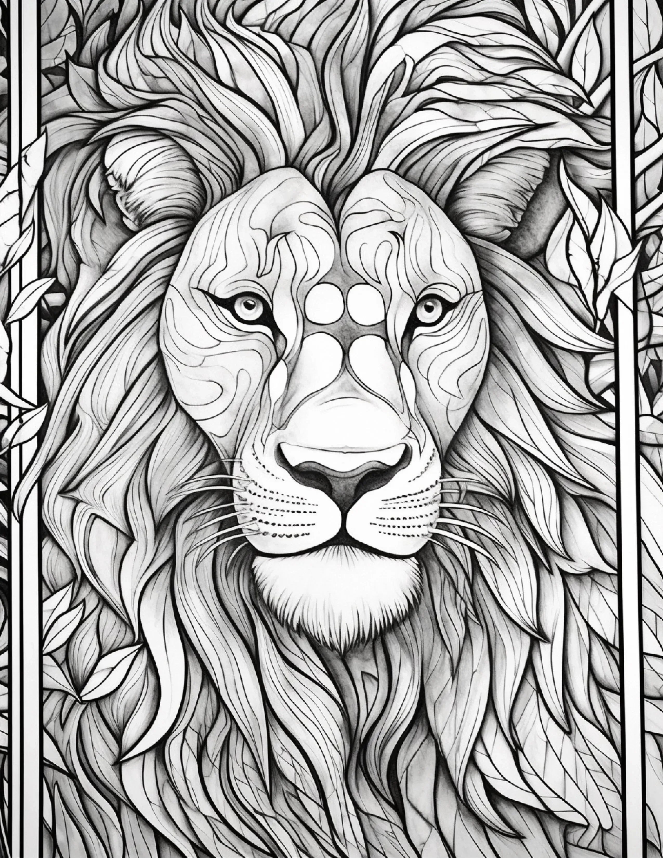 130 Stained Glass Animal Colouring Pages 1 - Robs Books