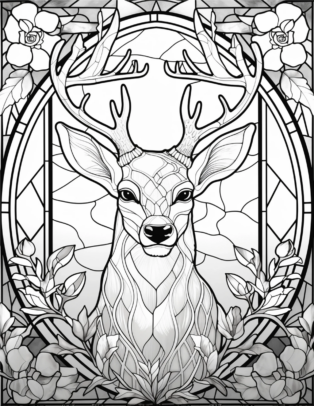 100-Animals Stained Glass Coloring 20-1 - Robs Books