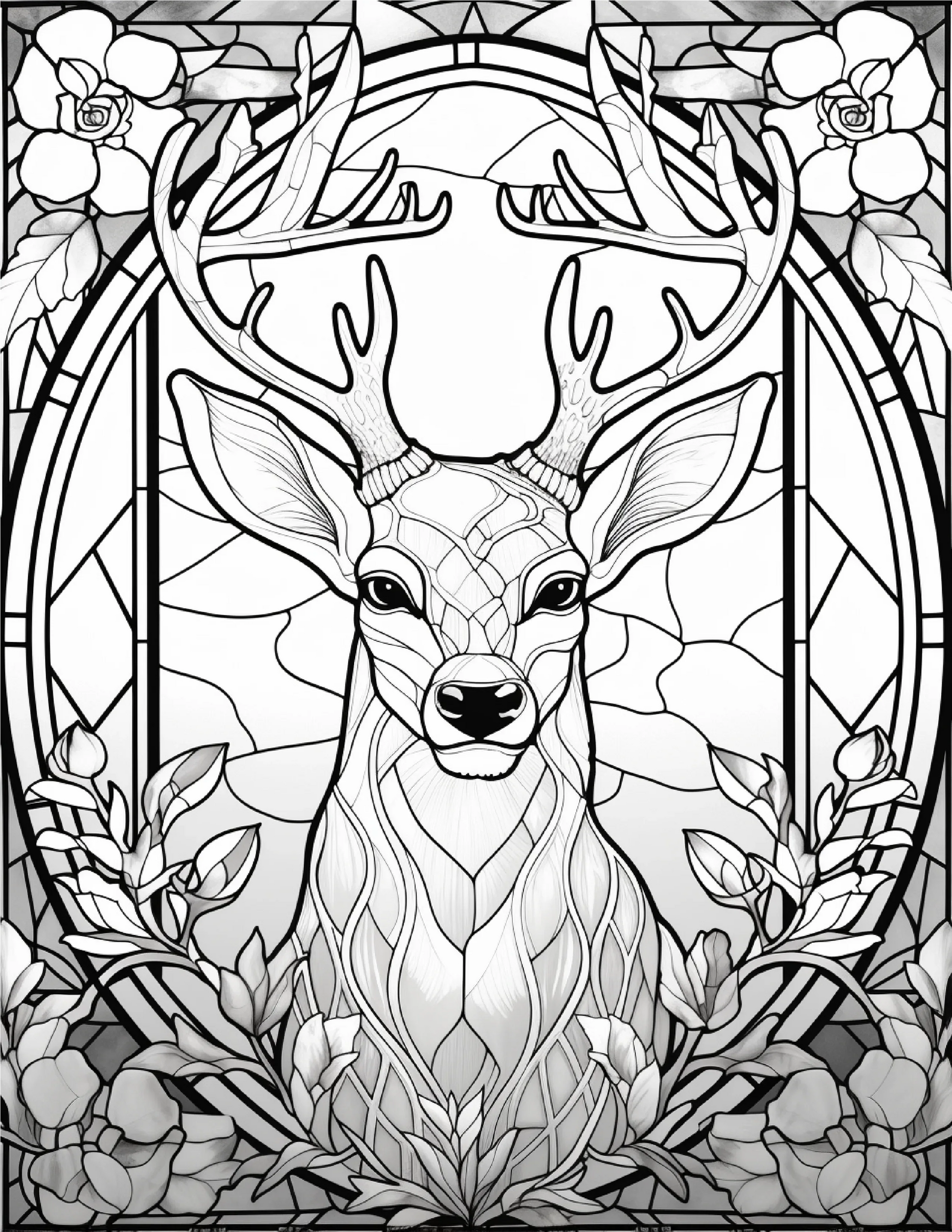 100-Animals Stained Glass Coloring 20-1-Robs Books