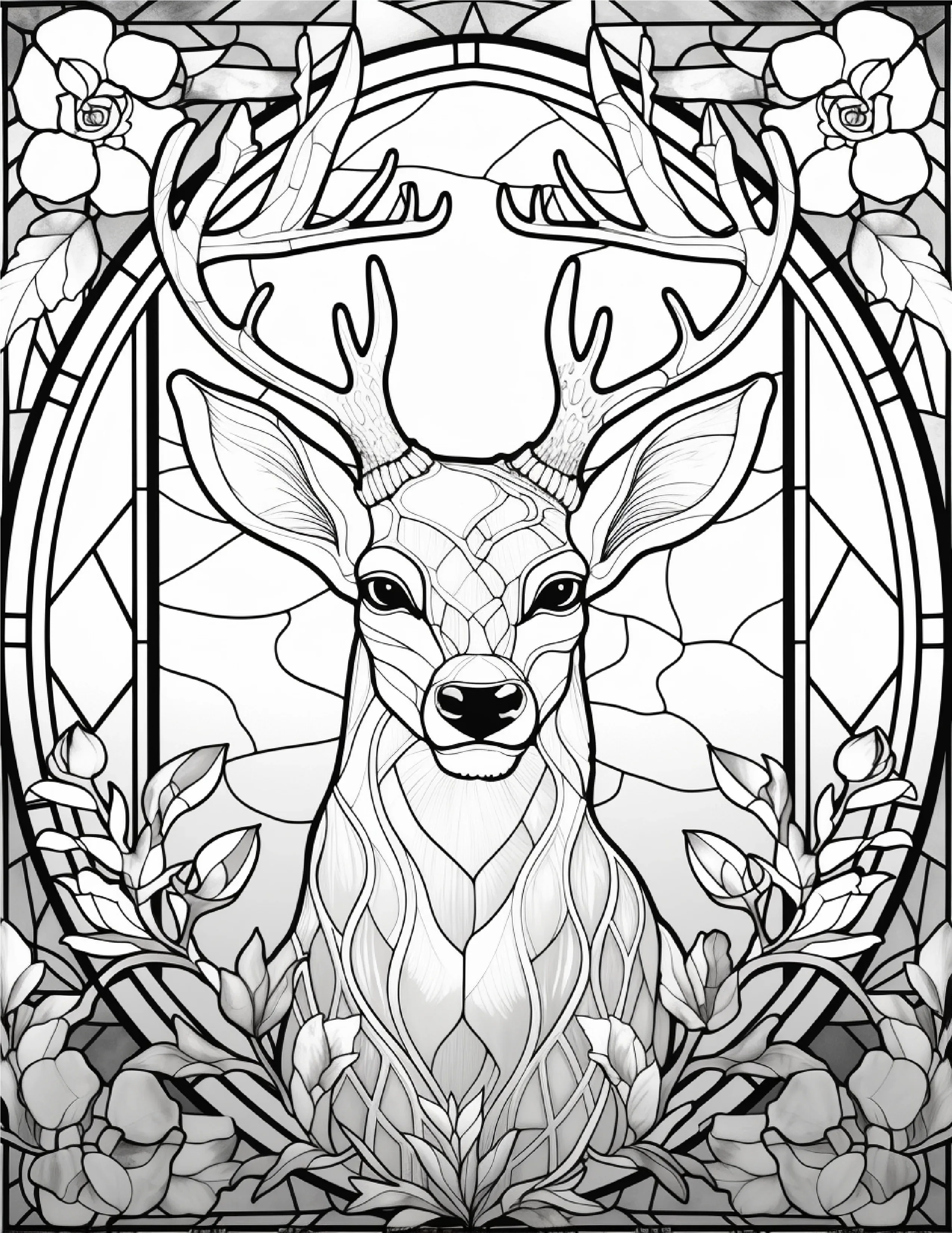 100-Animals Stained Glass Coloring 20-1 - Robs Books