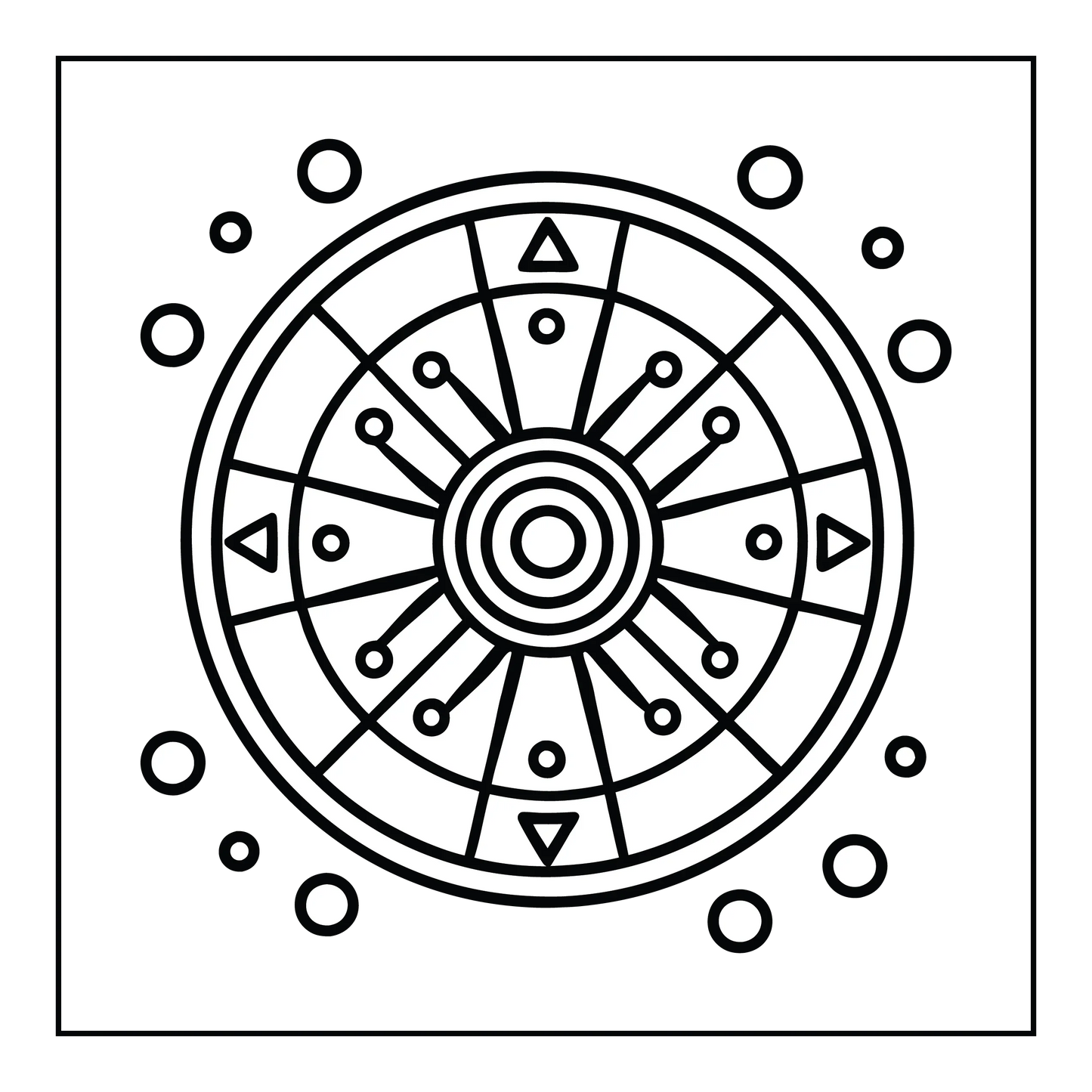 Mandala Bold and Easy Coloring Pages-Robs Books