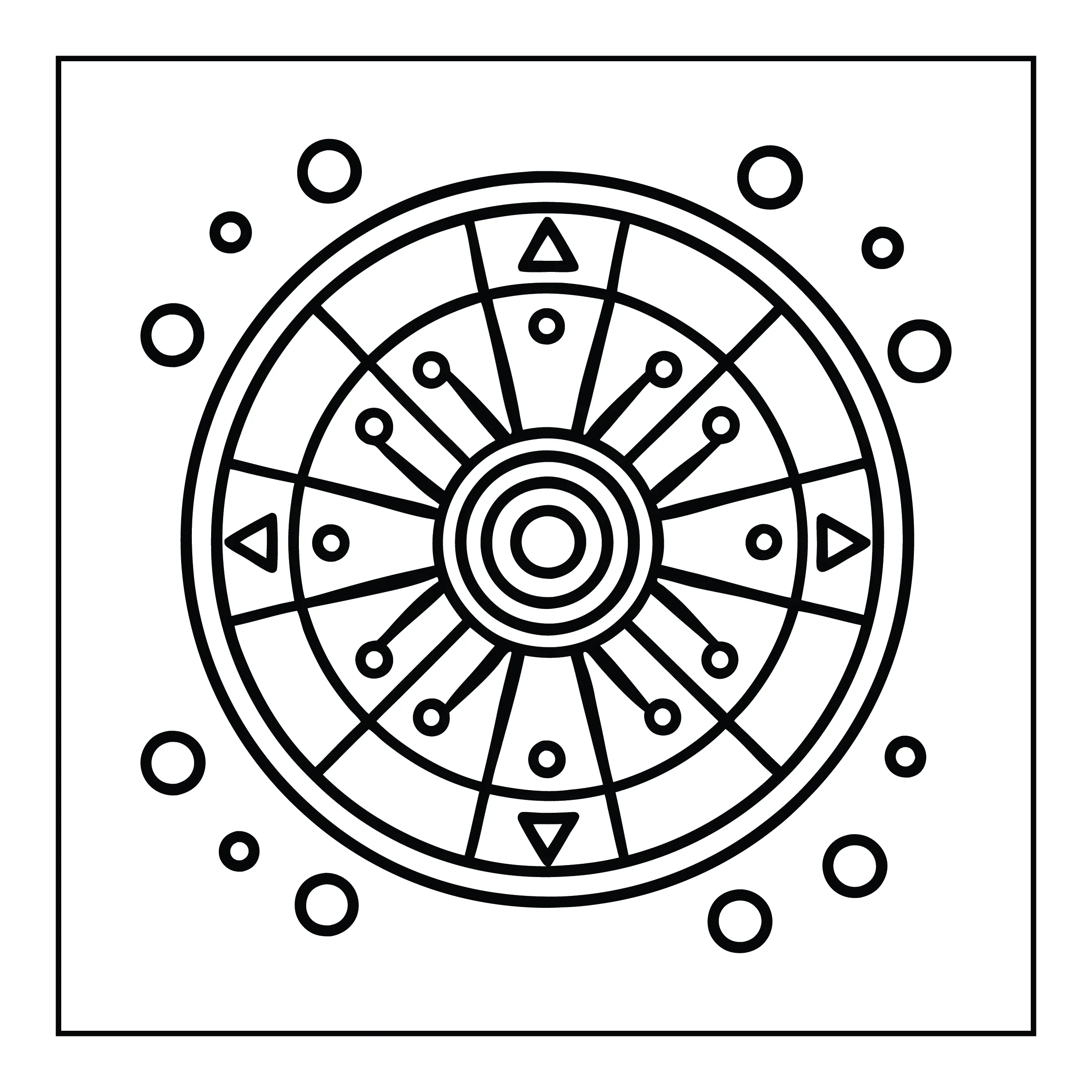 Mandala Bold and Easy Coloring Pages - Robs Books