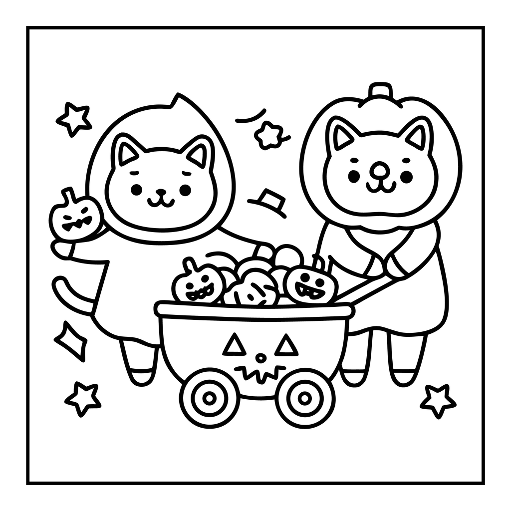 Bold and Easy Spooky Fun Coloring Pages - Robs Books