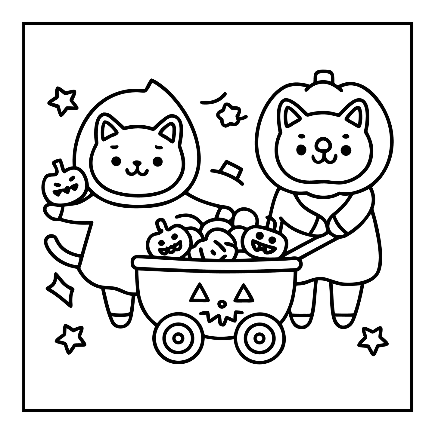 Bold and Easy Spooky Fun Coloring Pages-Robs Books
