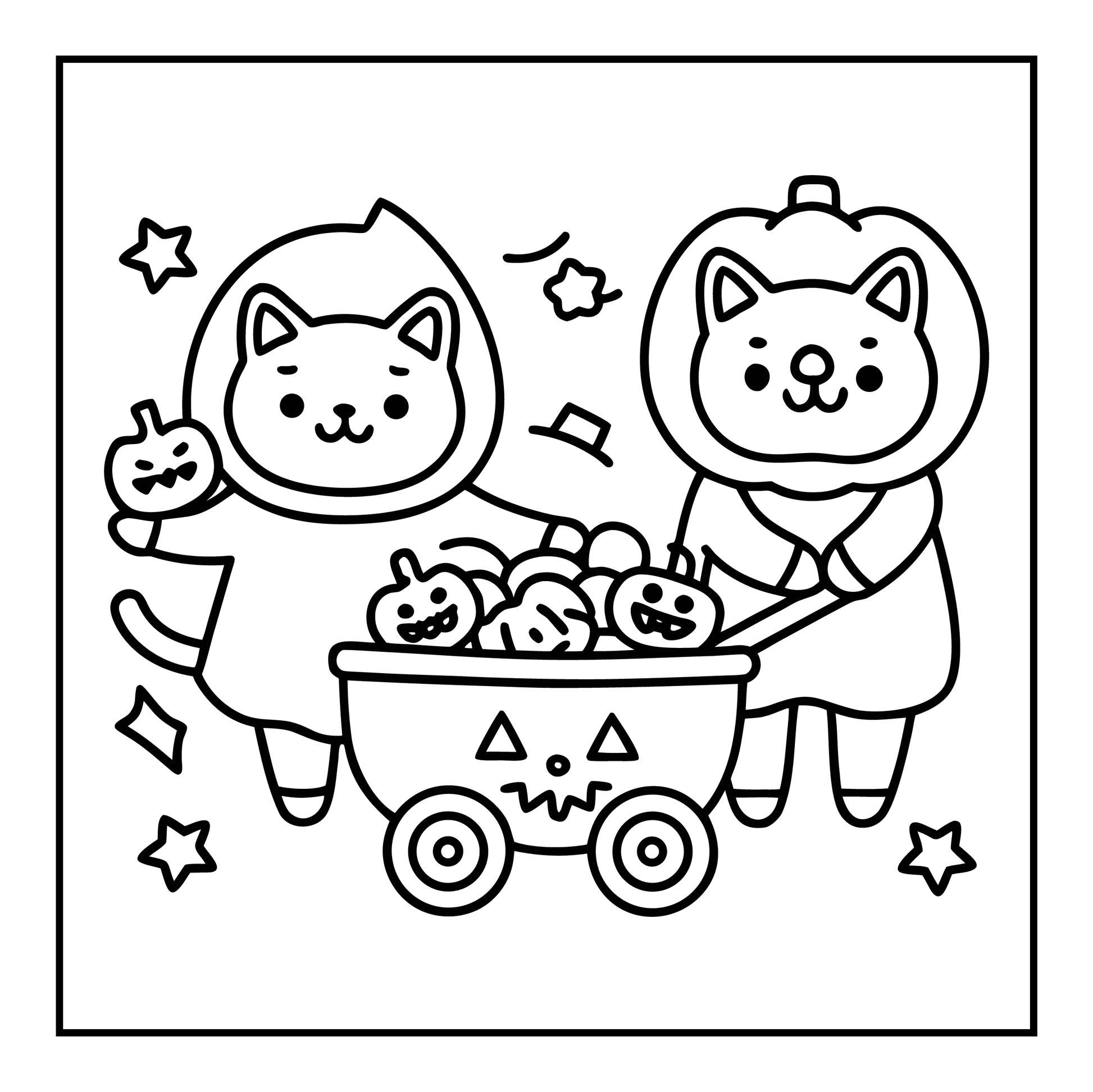 Bold and Easy Spooky Fun Coloring Pages-Robs Books
