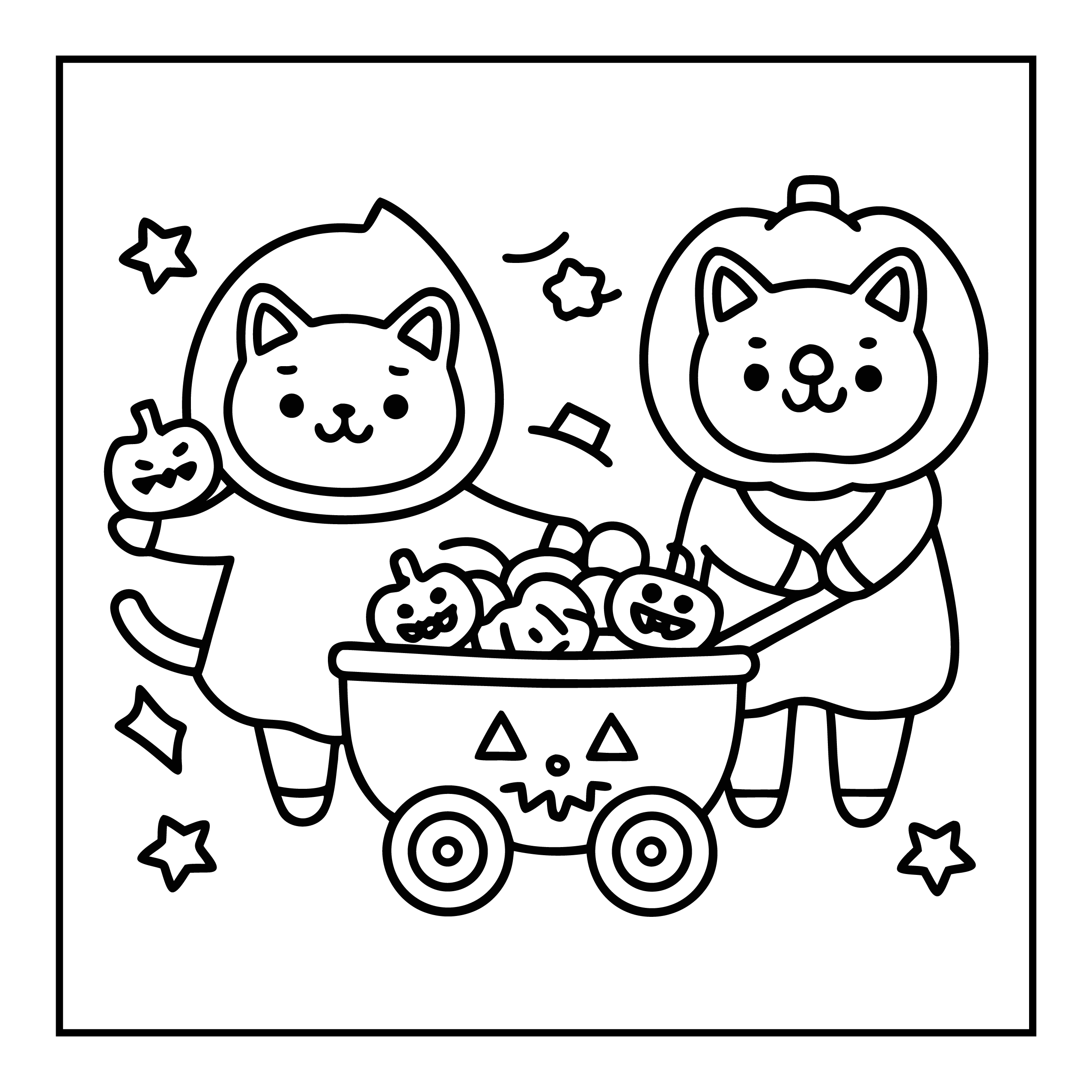 Bold and Easy Spooky Fun Coloring Pages - Robs Books