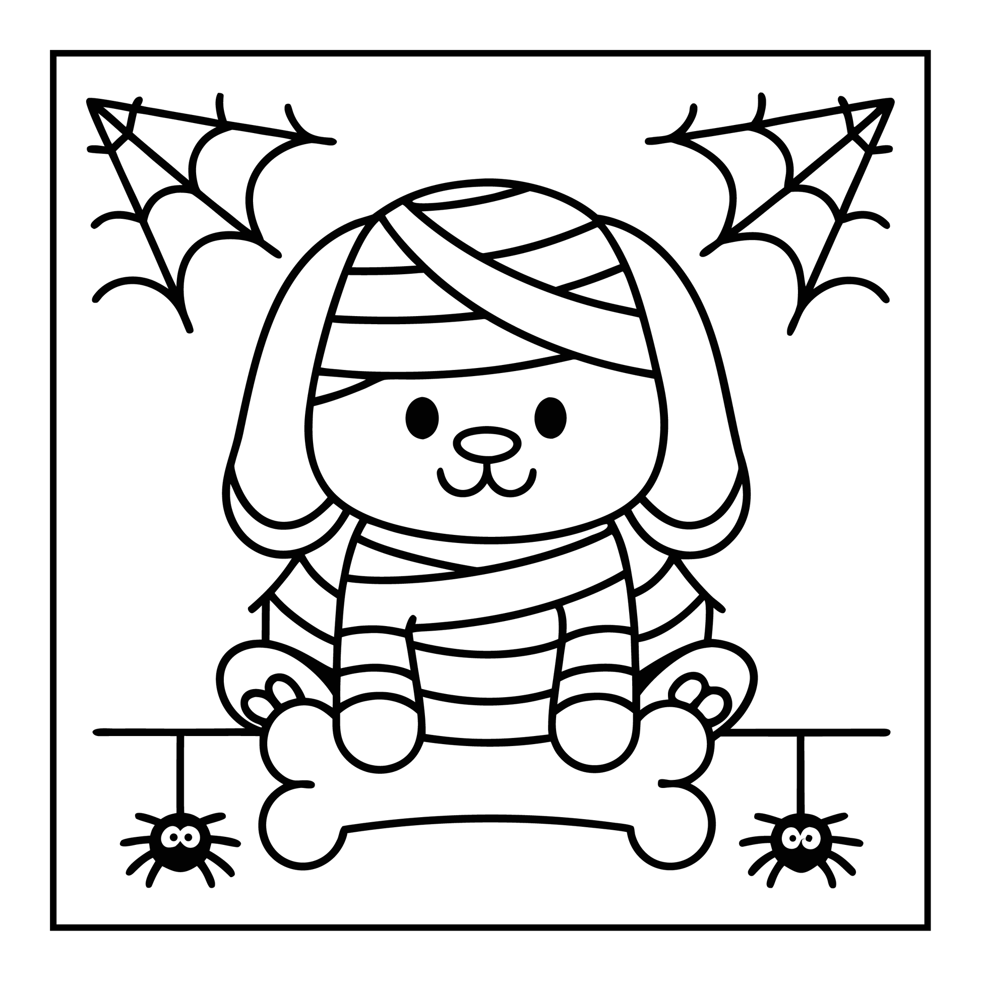 Bold and Easy Spooky Fun Coloring Pages-Robs Books