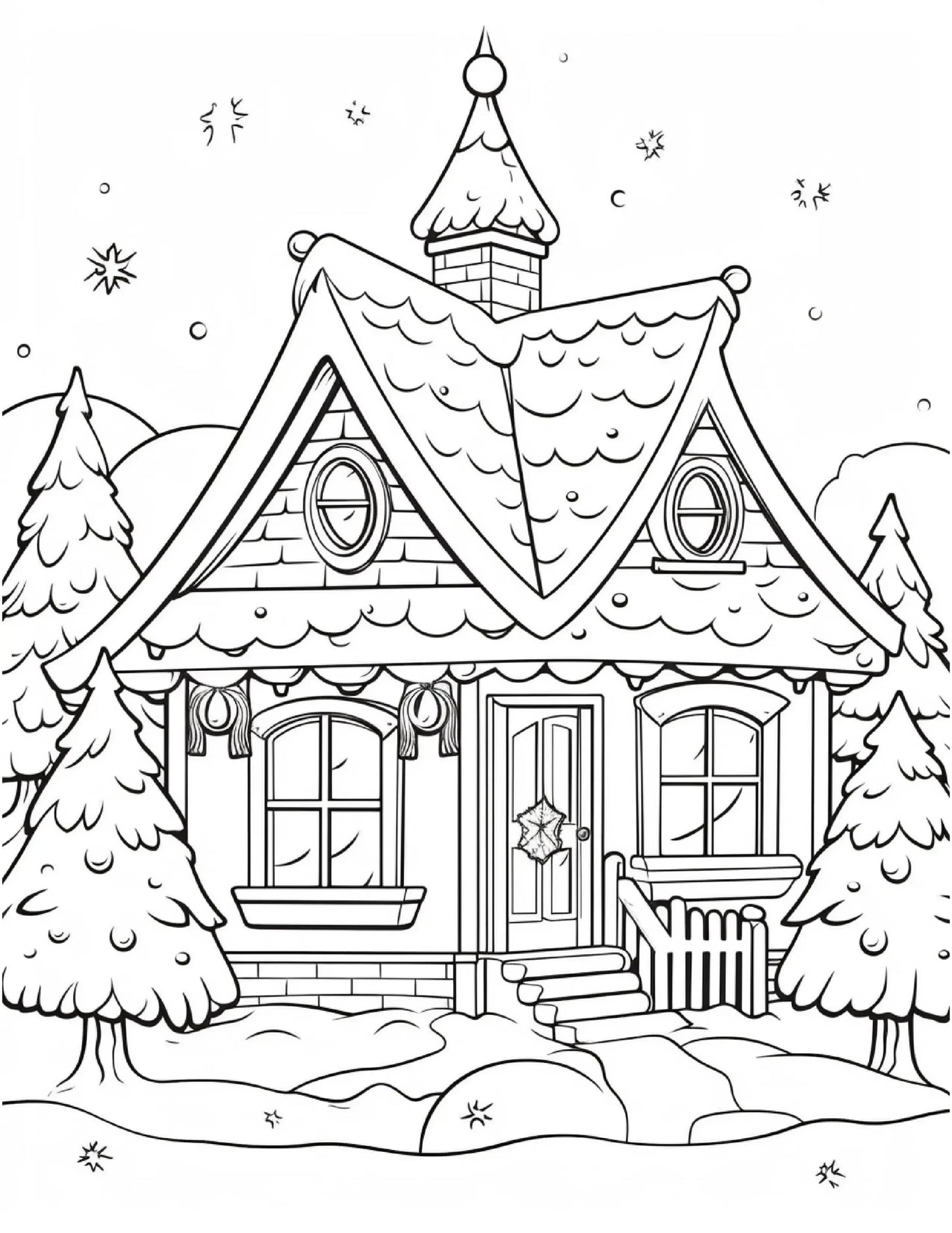 150 Christmas Coloring Pages For Kids 2-Robs Books