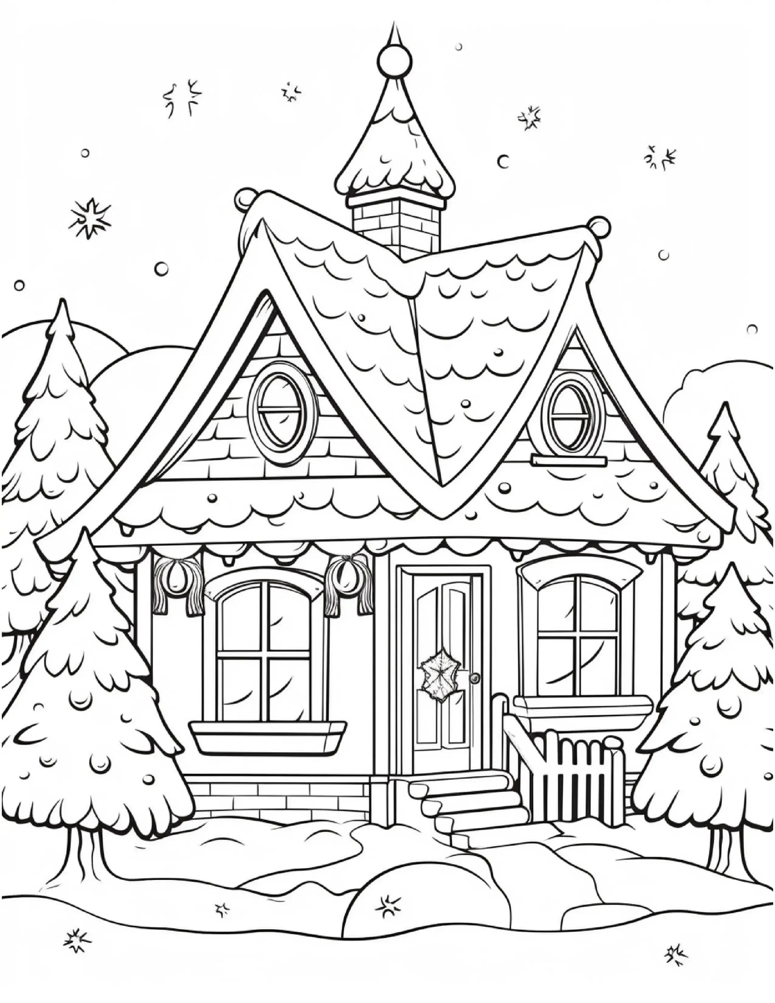 150 Christmas Coloring Pages For Kids 2 - Robs Books