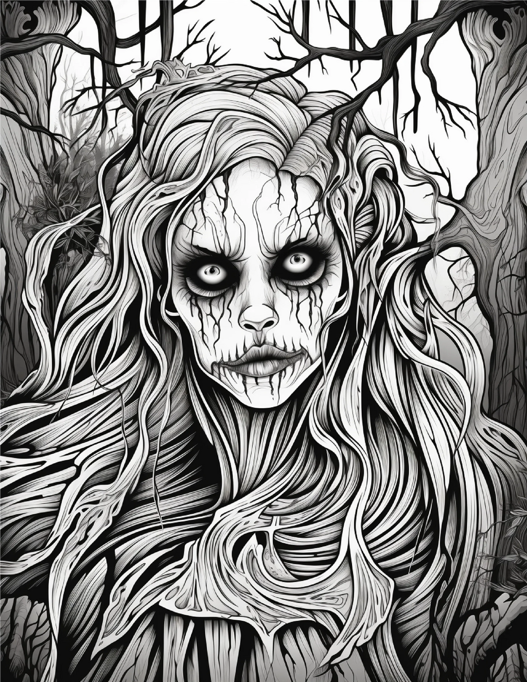 195 Enchanted Gothic Forest Coloring Pages - Robs Books