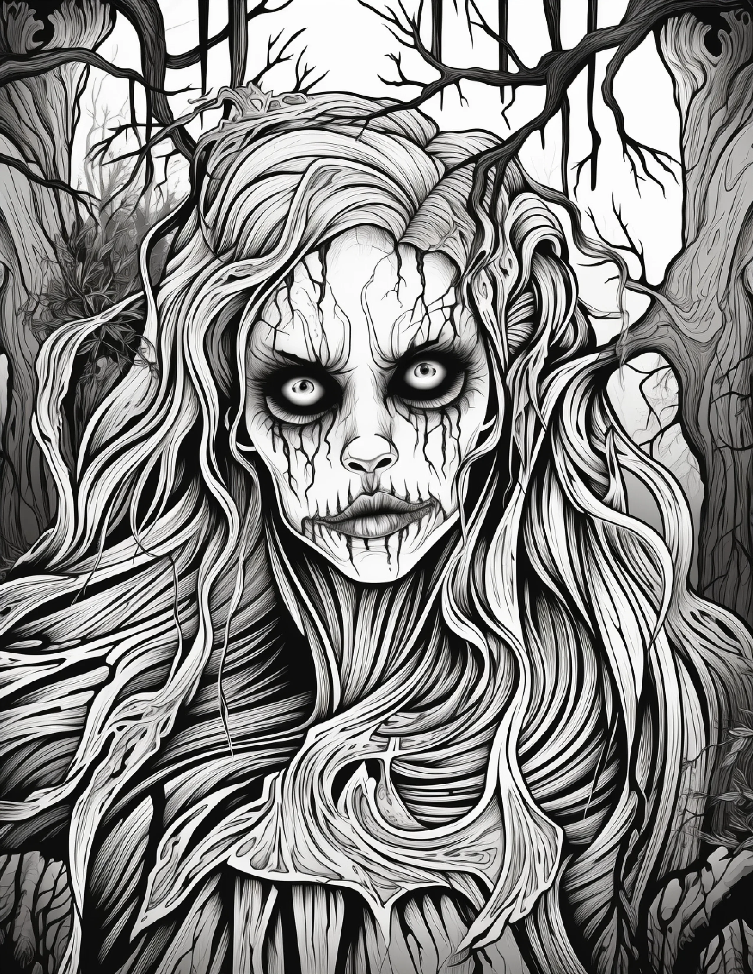 195 Enchanted Gothic Forest Coloring Pages - Robs Books