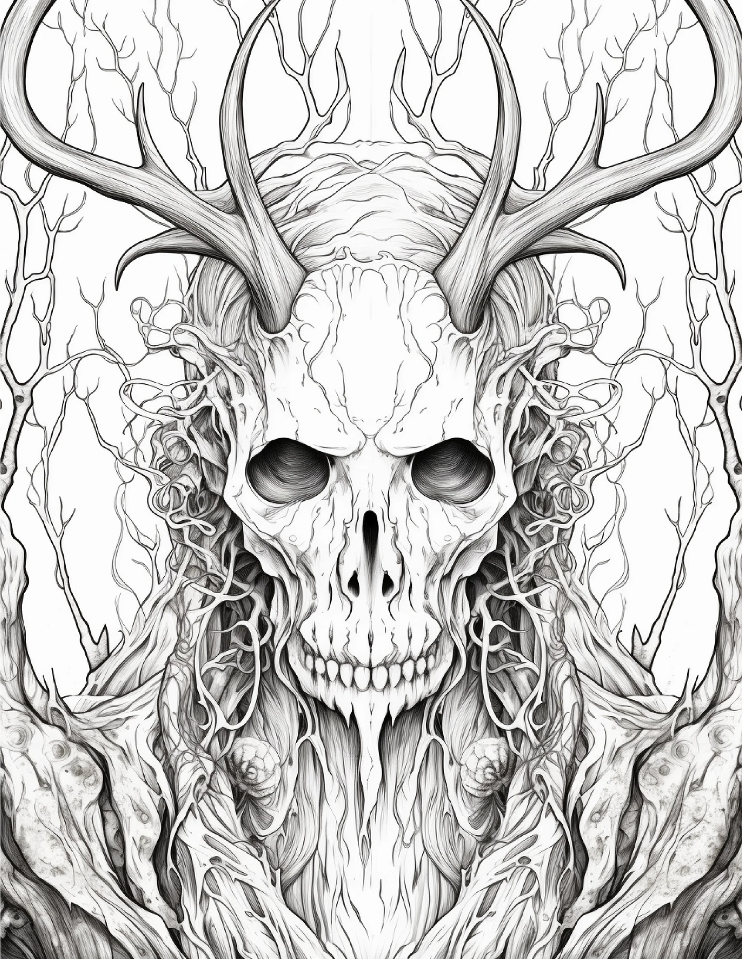 195 Enchanted Gothic Forest Coloring Pages-Robs Books