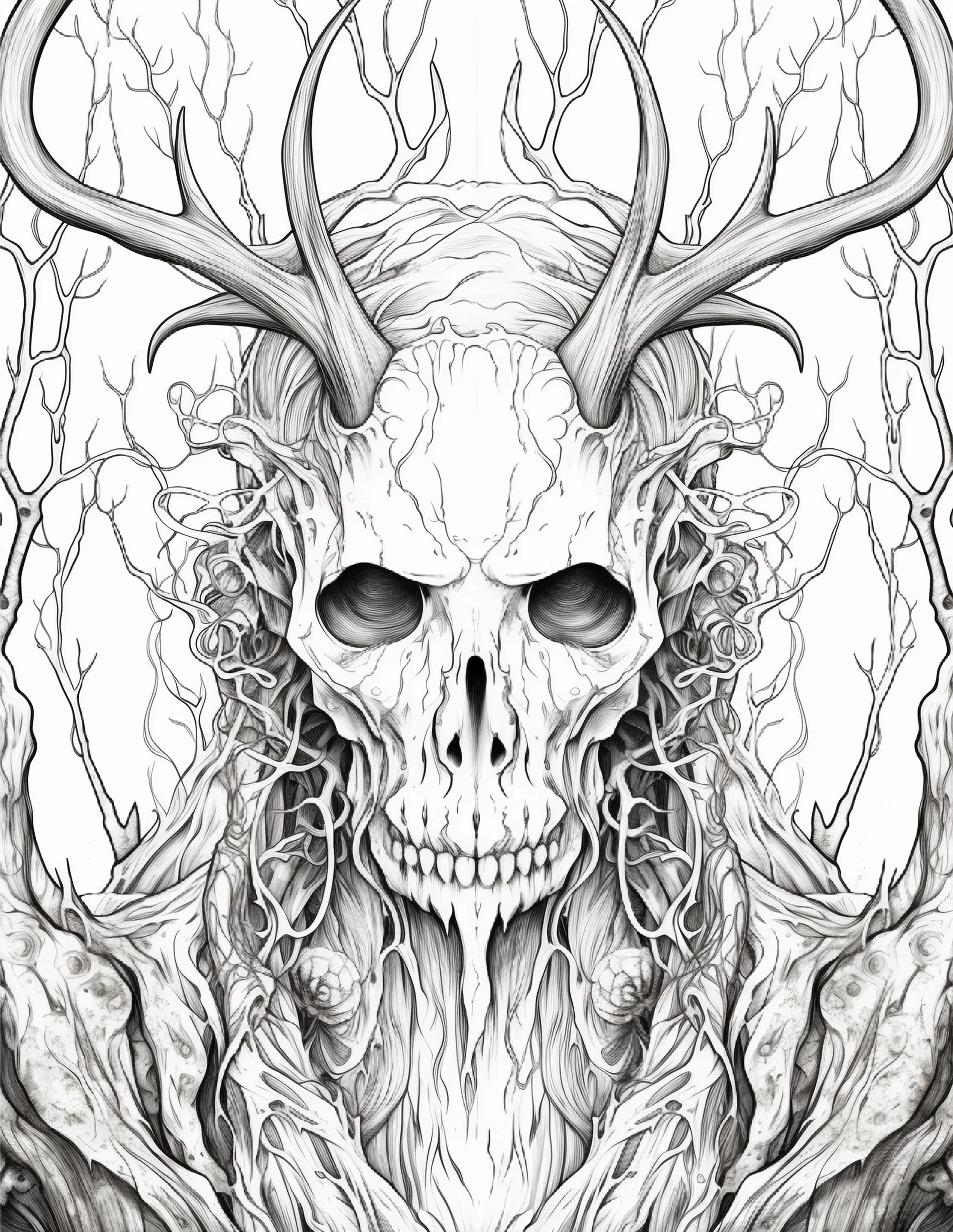 195 Enchanted Gothic Forest Coloring Pages - Robs Books