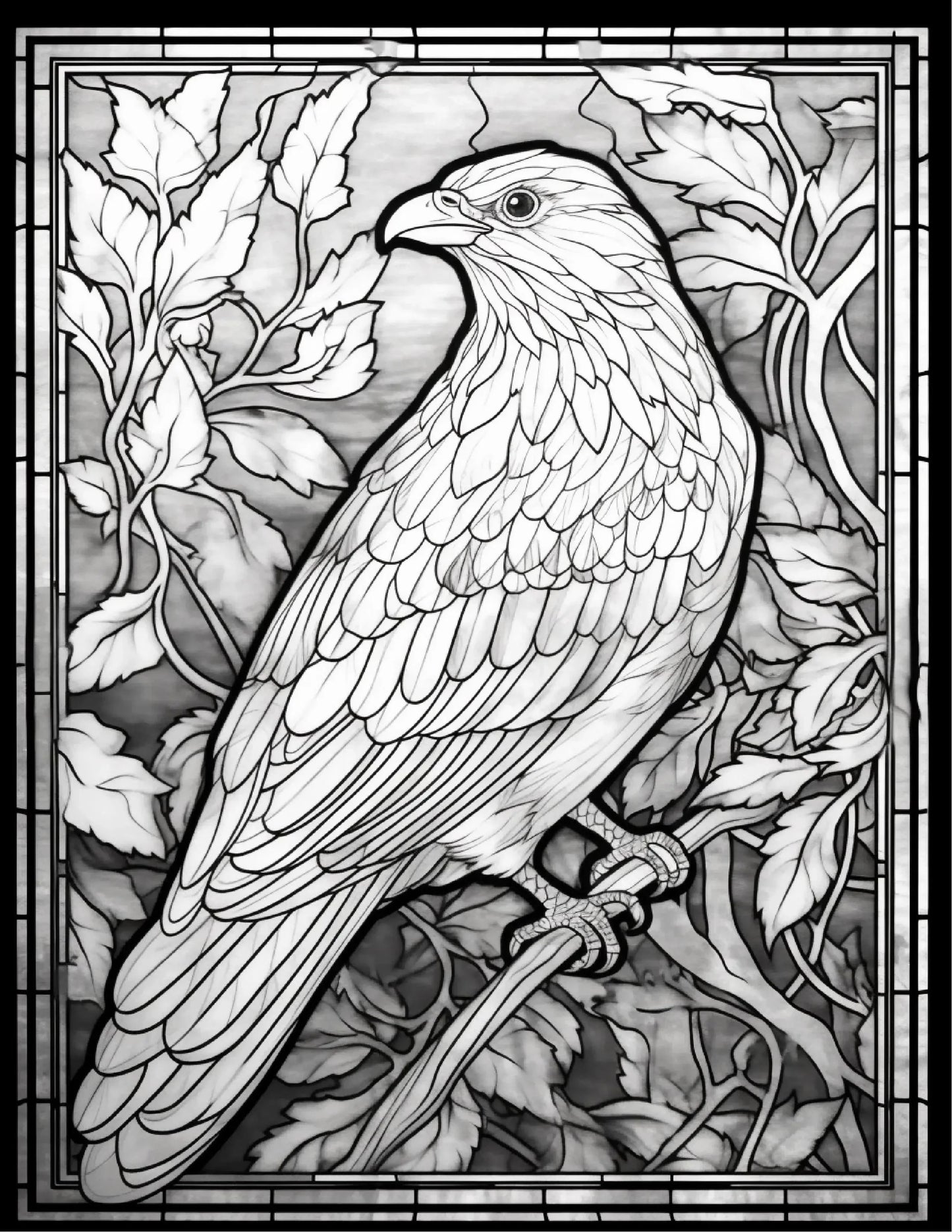 145 Animals Stained Glass Coloring-Robs Books