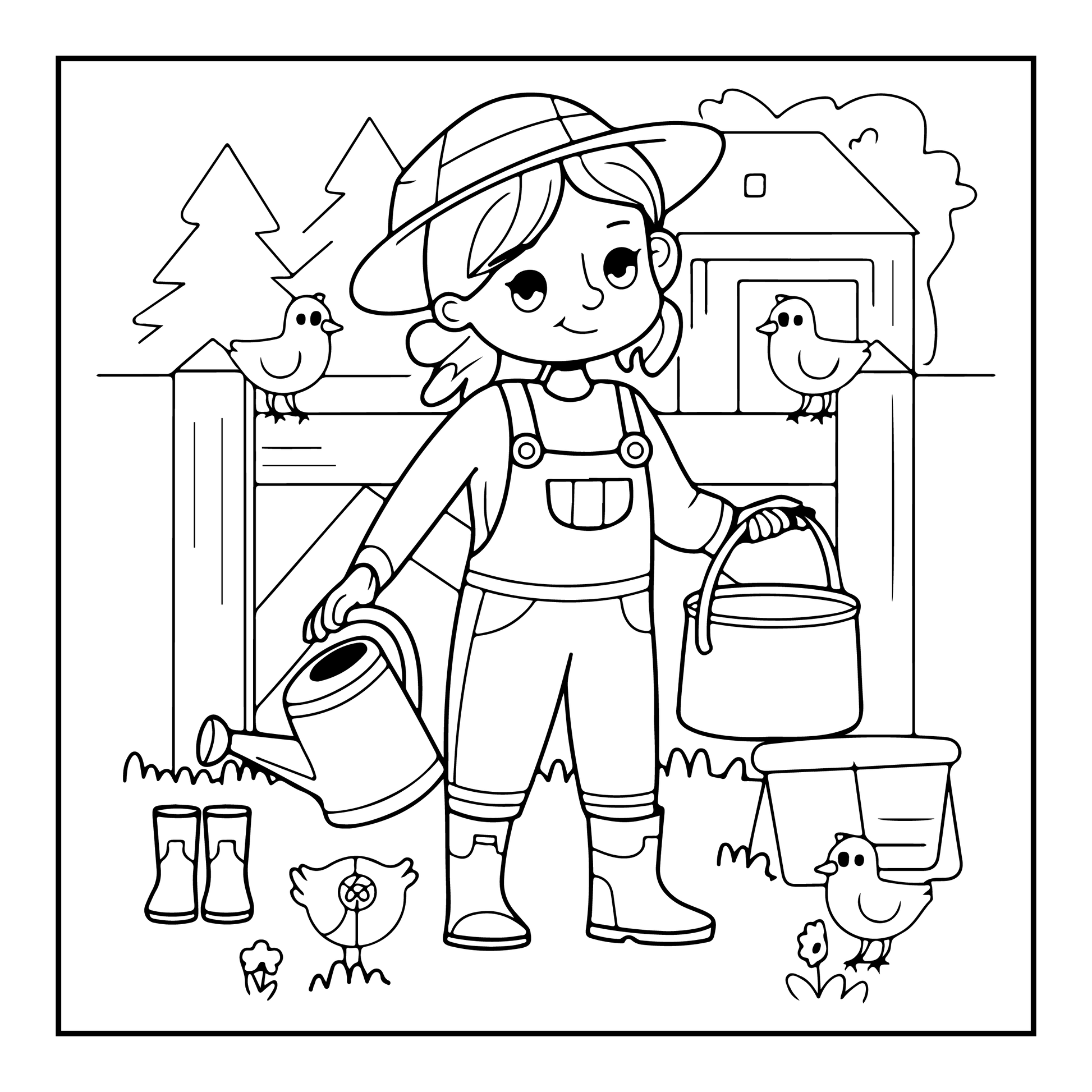 Girl Moments Coloring Coloring Pages-Robs Books
