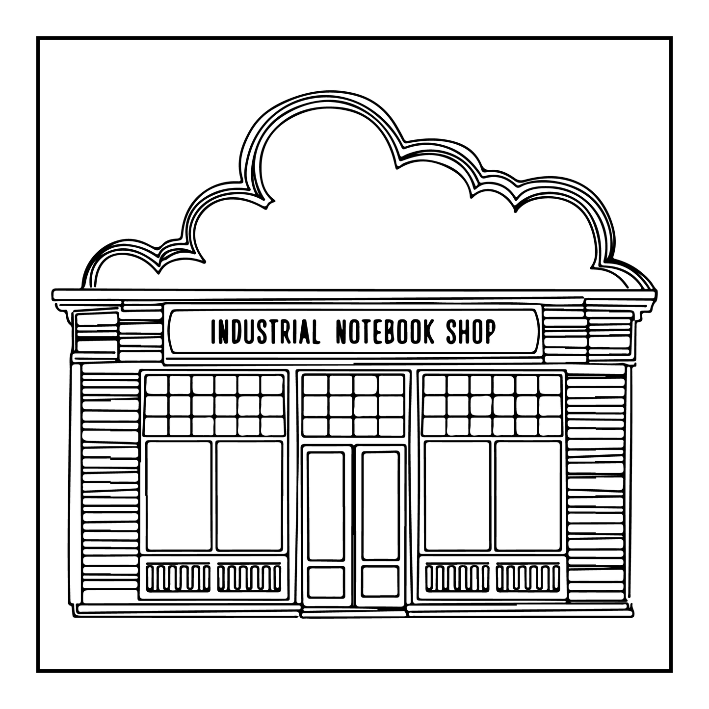 Bold & Easy Adorable Shop Coloring Pages-Robs Books