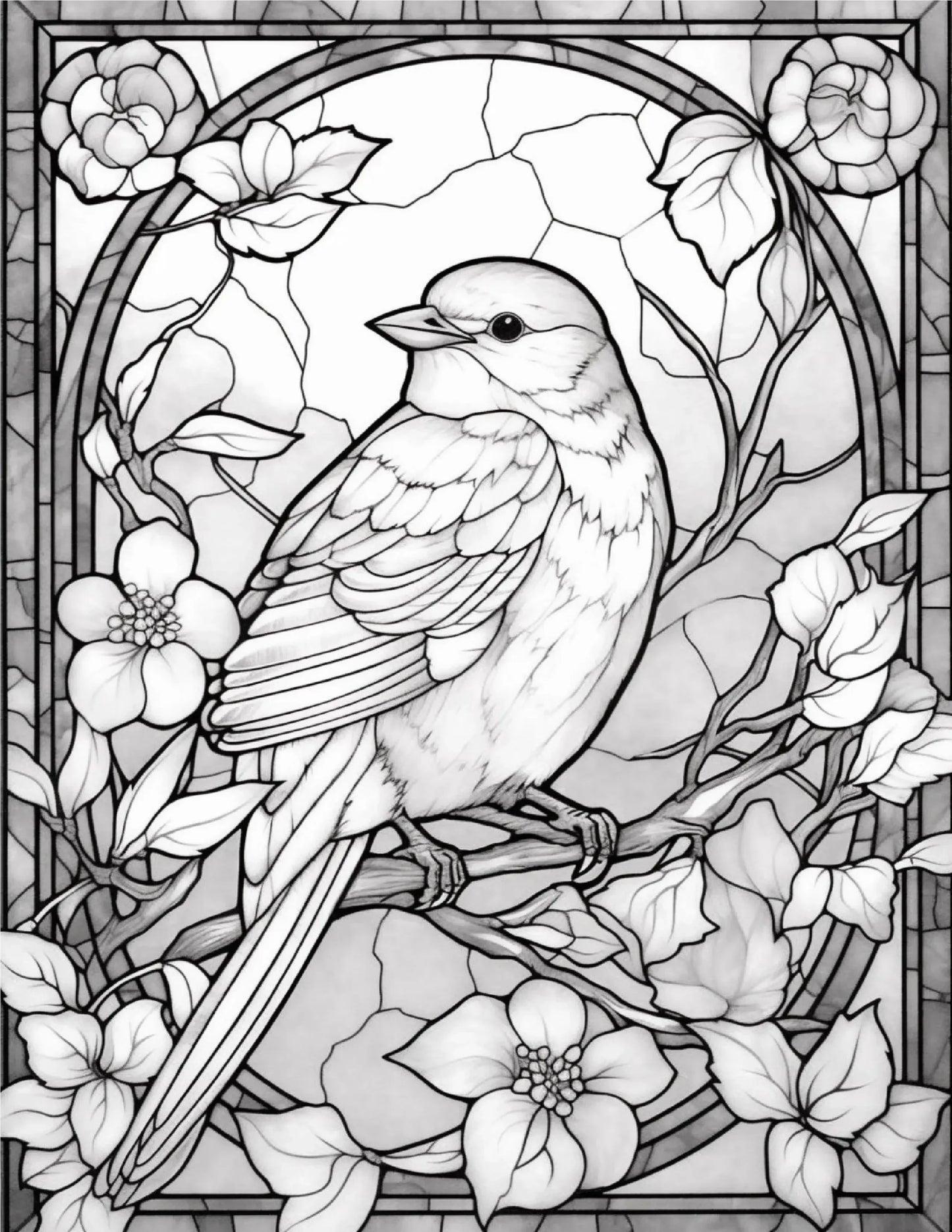 145 Animals Stained Glass Coloring-Robs Books