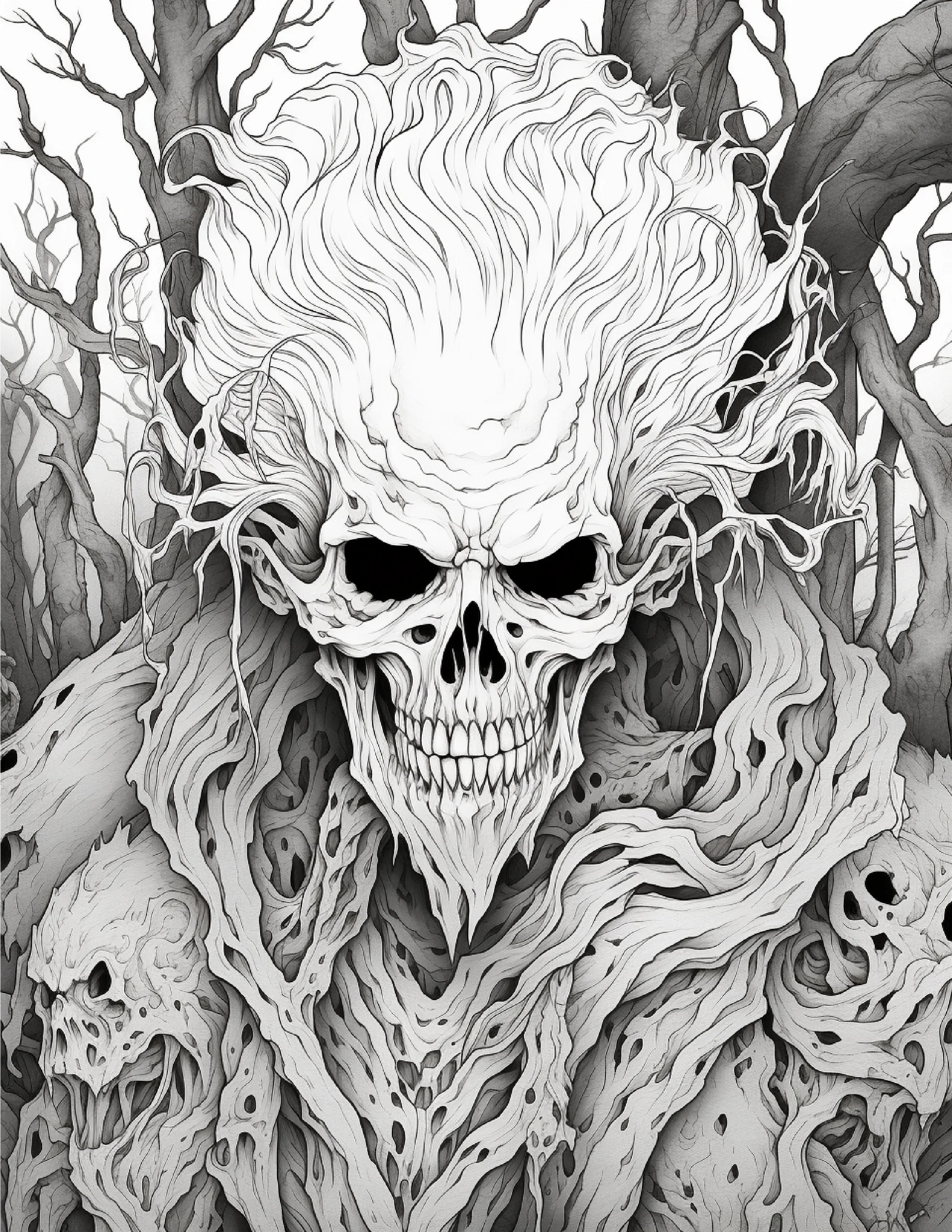 203 Enchanted Gothic Forest Coloring Pages-Robs Books
