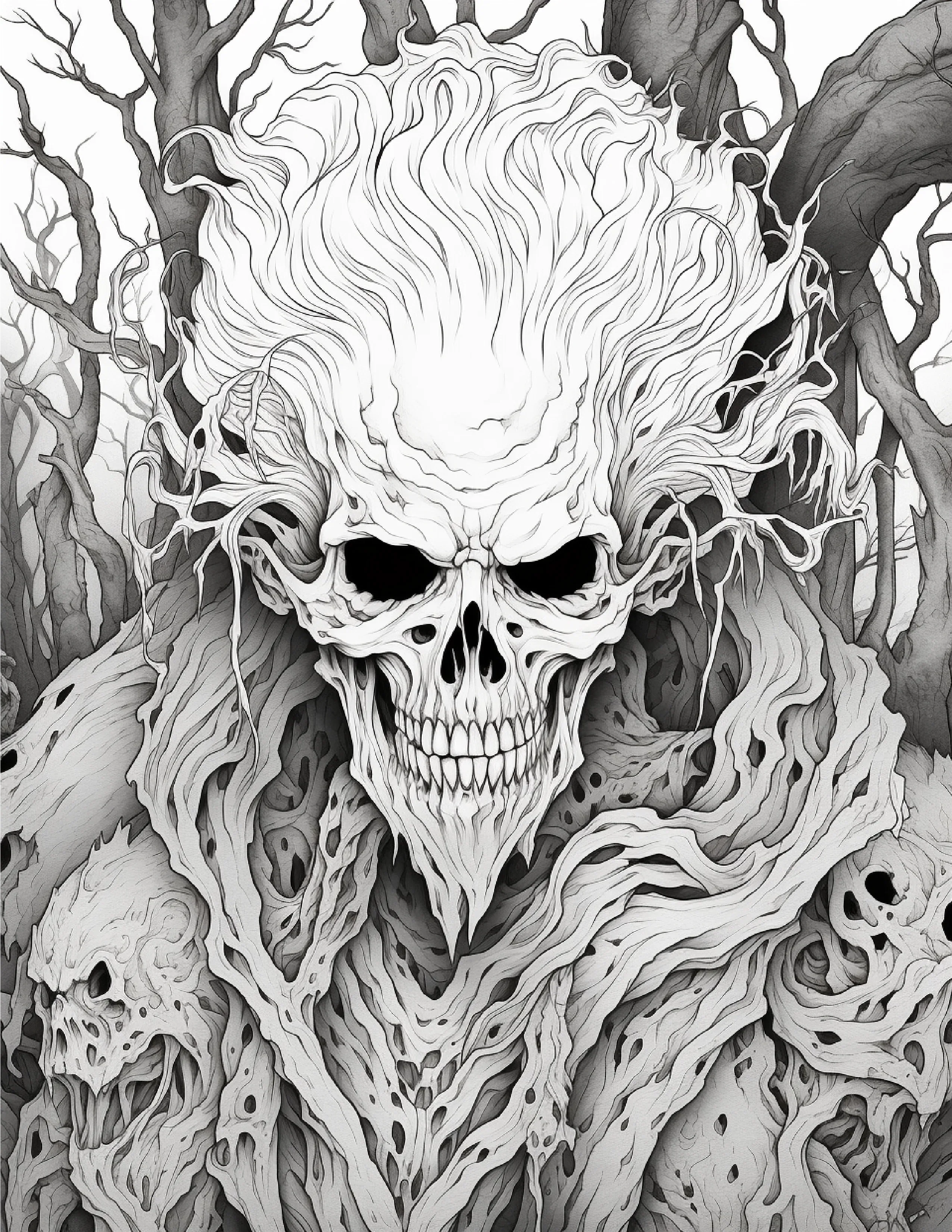 203 Enchanted Gothic Forest Coloring Pages - Robs Books