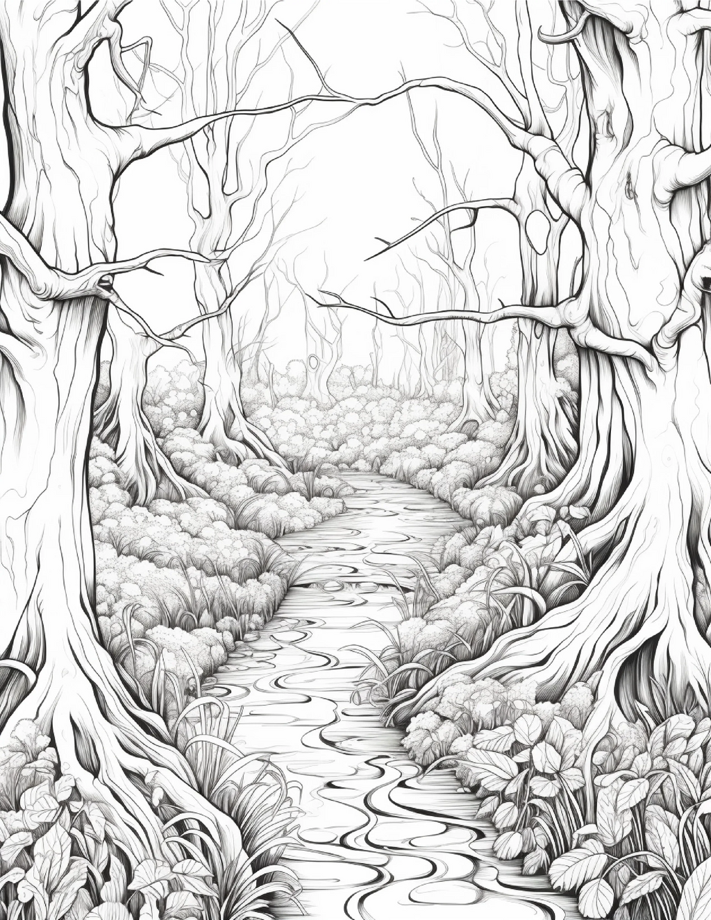 203 Enchanted Gothic Forest Coloring Pages - Robs Books