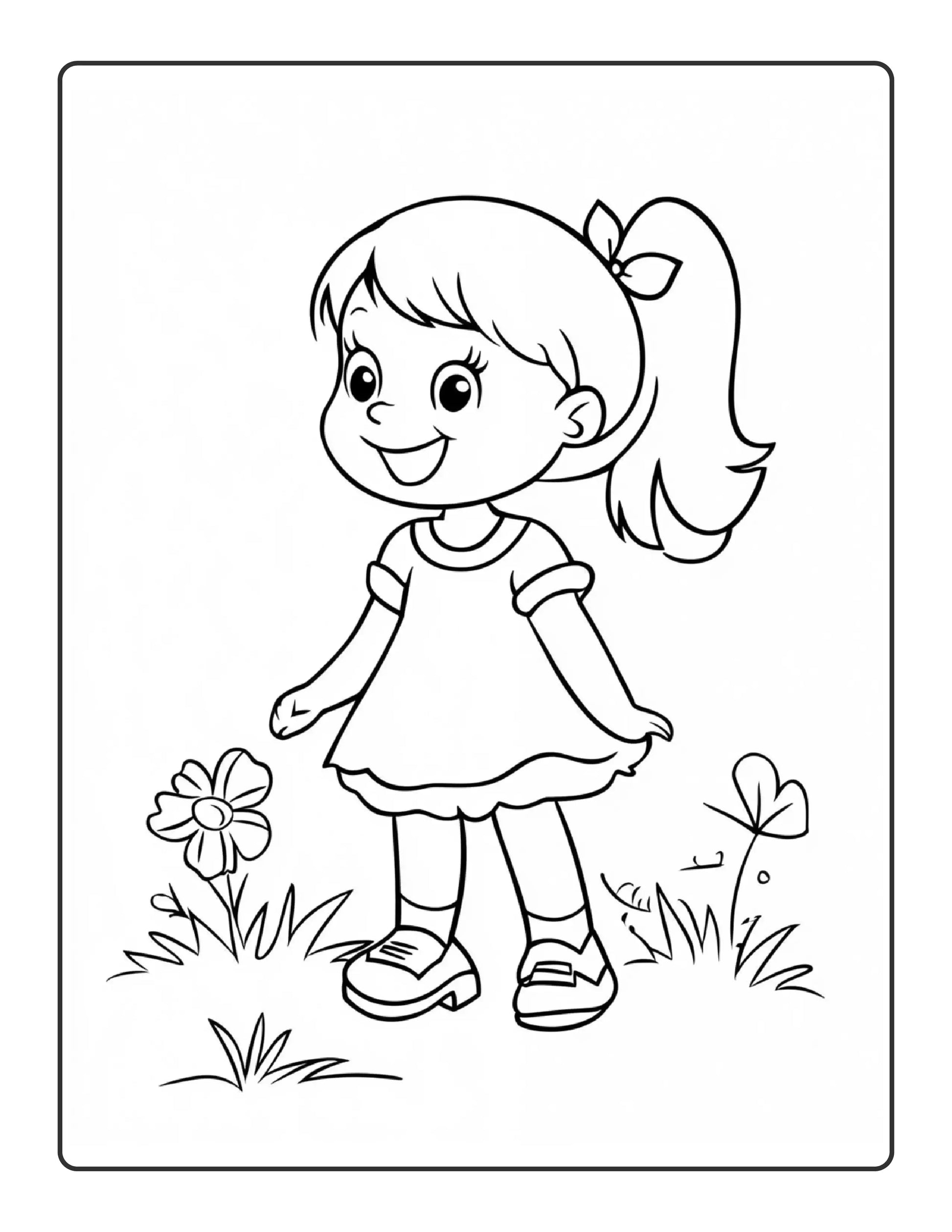 Simple kids Coloring pages 2-Robs Books