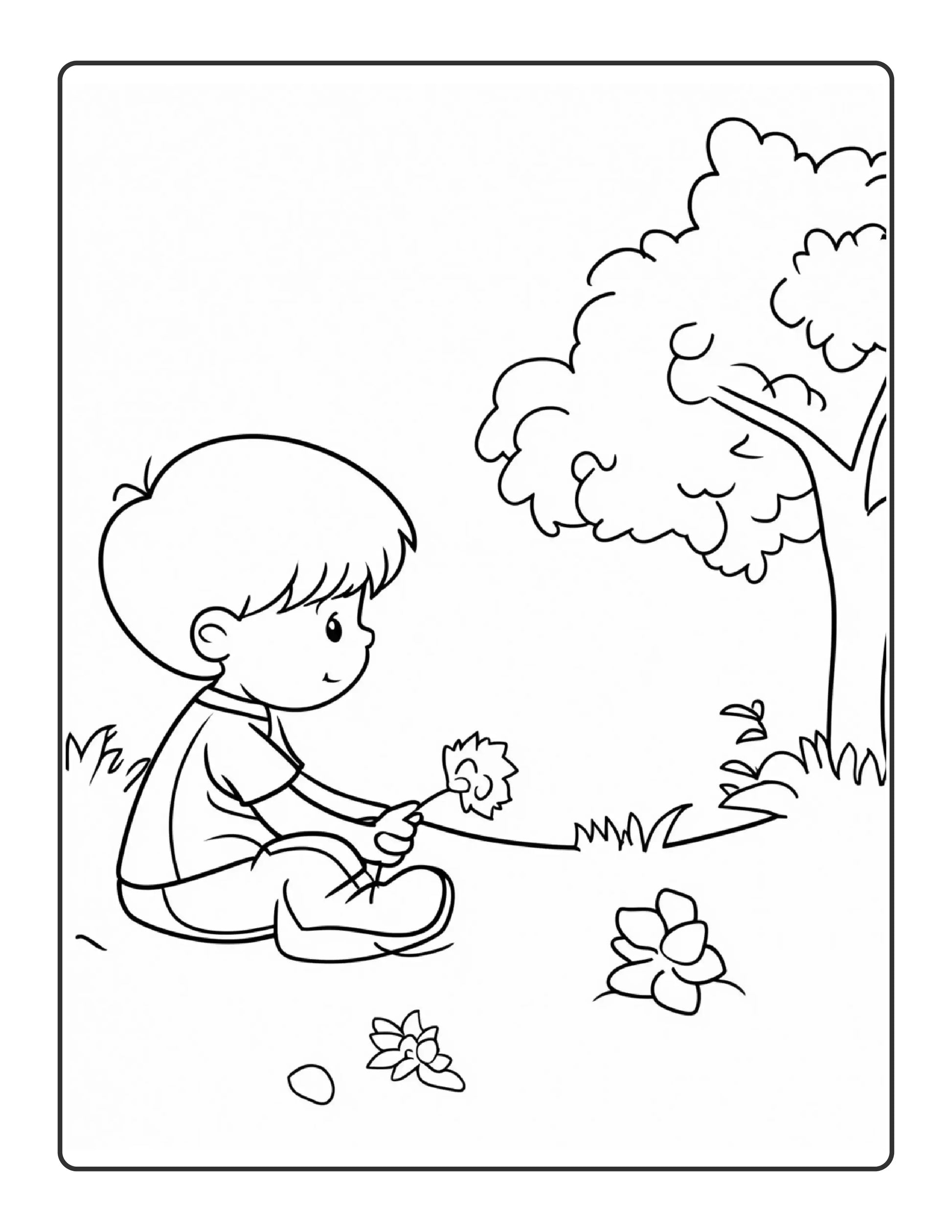 Simple kids Coloring pages 2-Robs Books