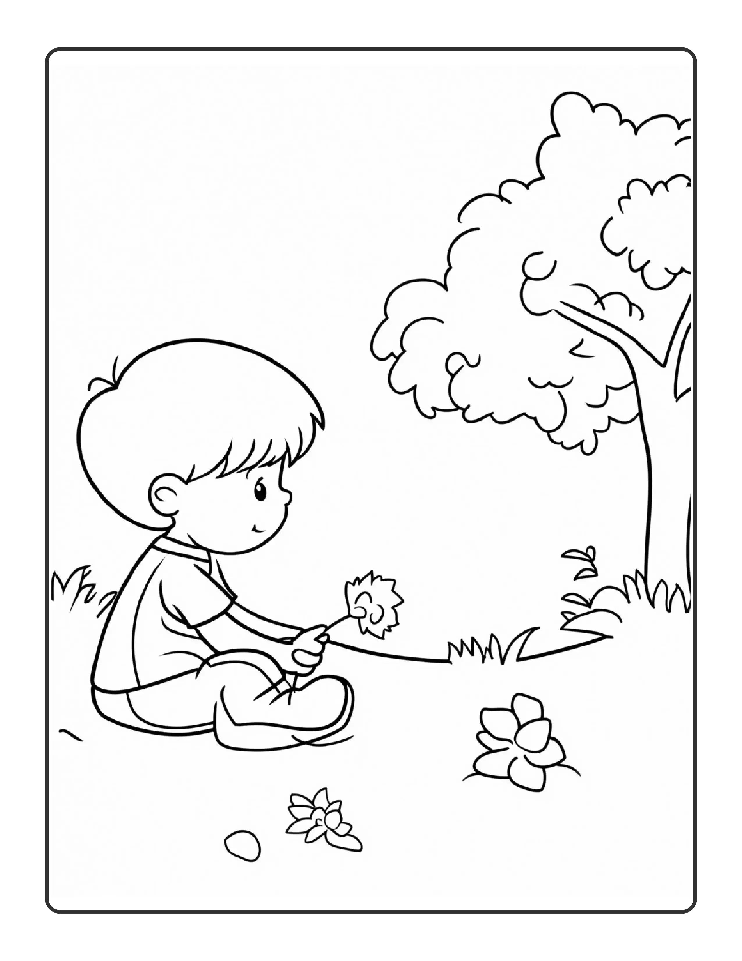 Simple kids Coloring pages 2 - Robs Books