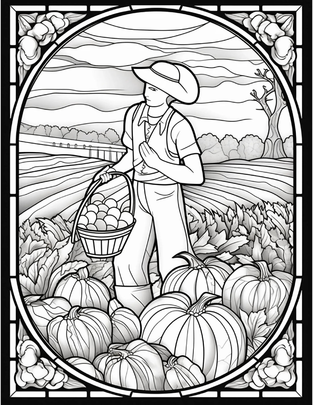 100 Stained-Glass Autumn Coloring - Robs Books
